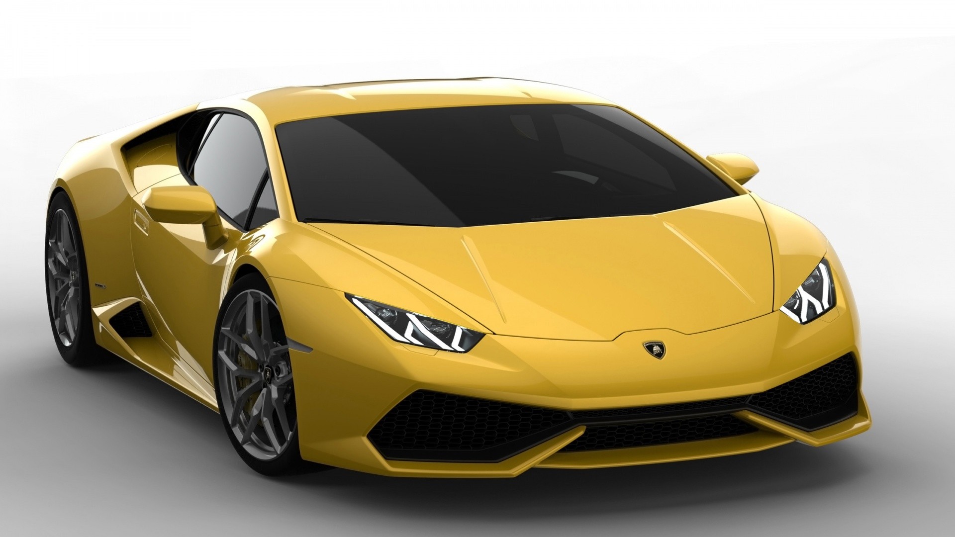 Yellow sports car