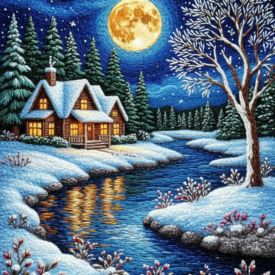 Бесплатное фото Лунная ночь