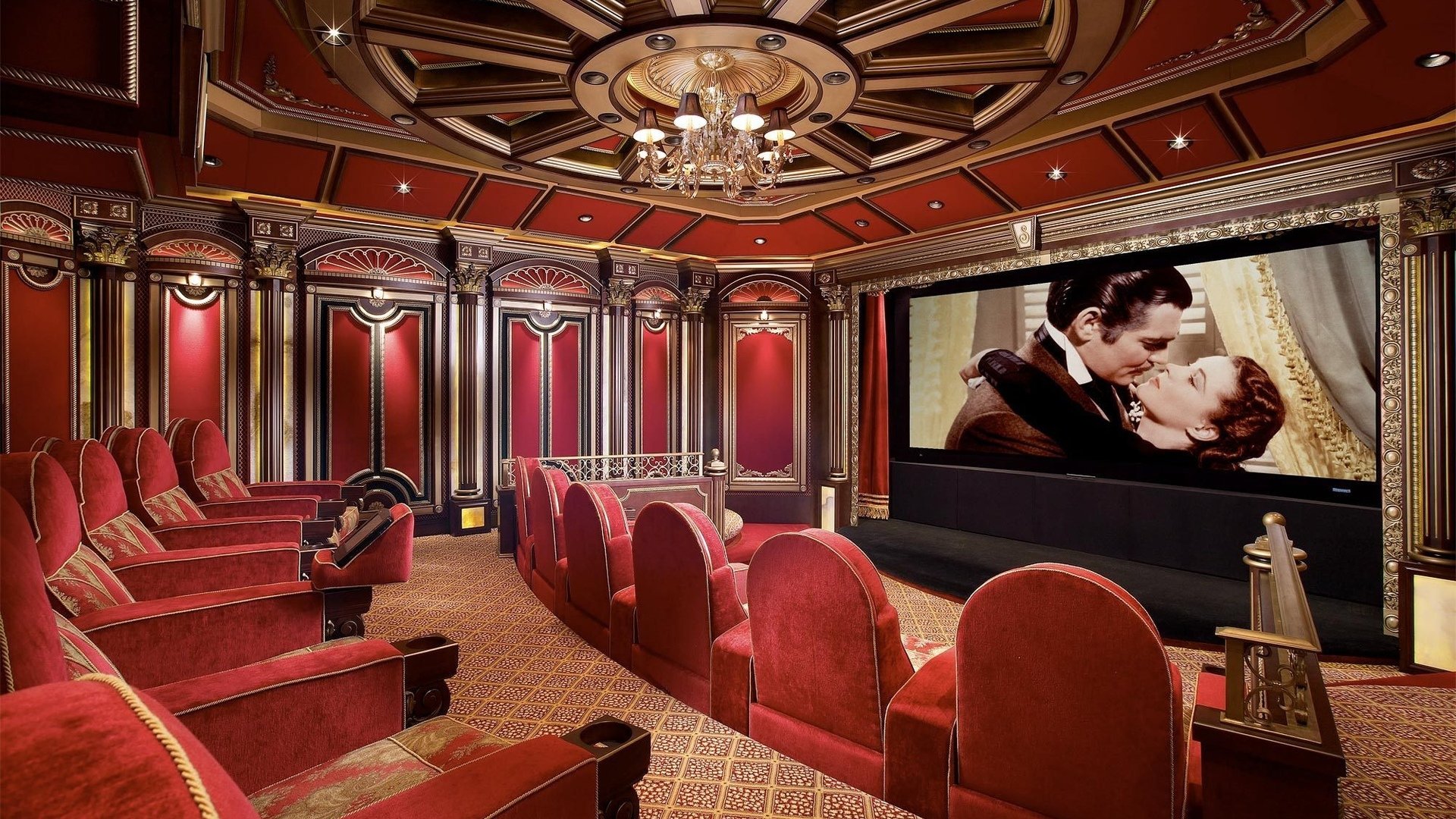 桌面上的壁纸内饰 电影 home theater