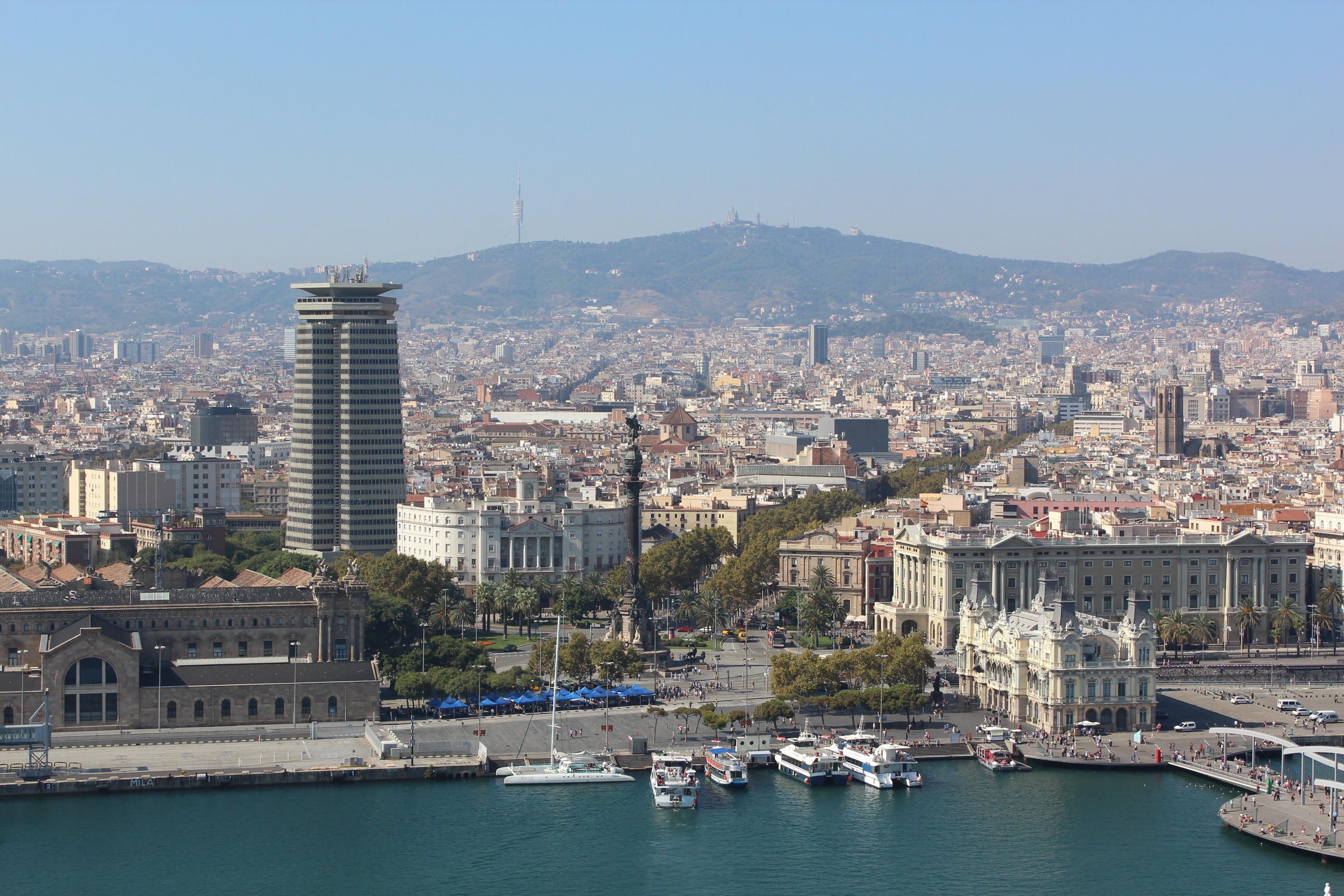 Wallpapers horizon las ramblas river on the desktop