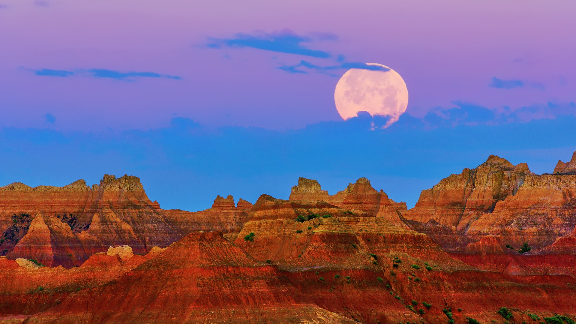 Blue Hour at Badlands National Park