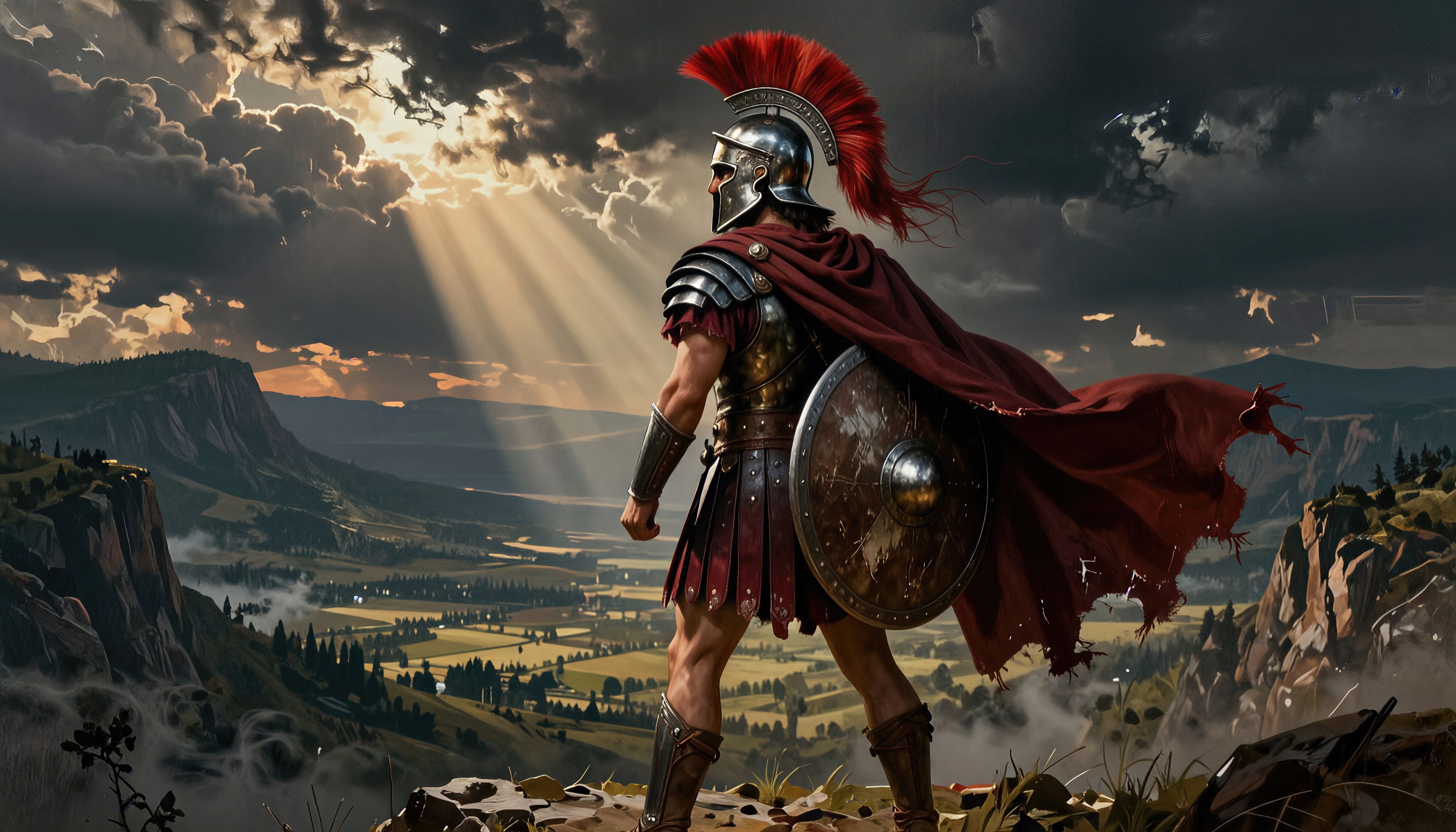Wallpapers warrior centurion spartan on the desktop