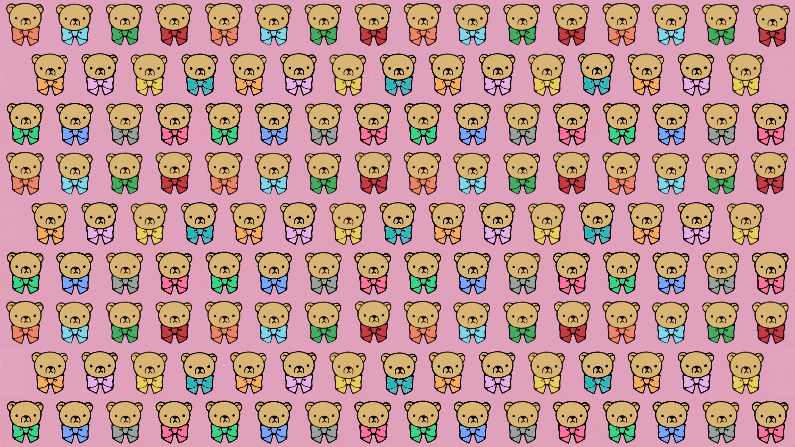 Wallpapers bears multicolored graphic on the desktop