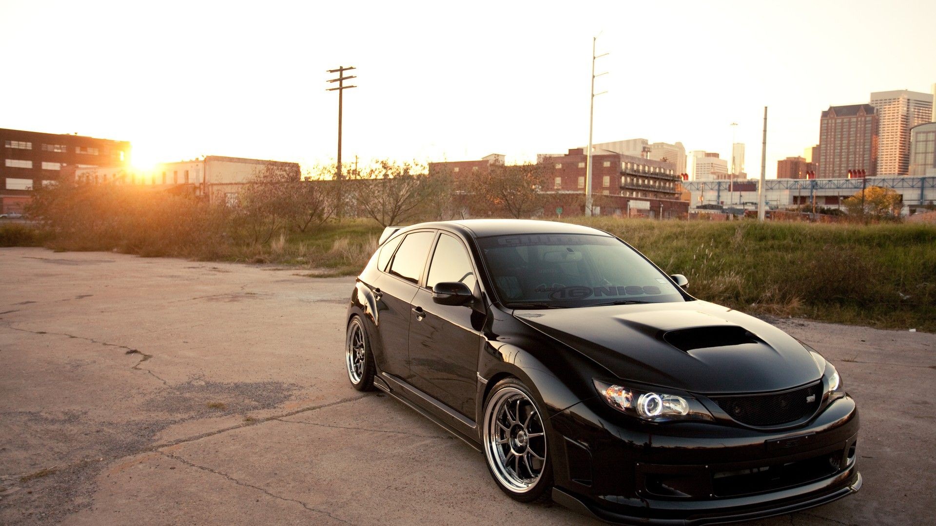 Wallpapers car sedan wheel on the desktop