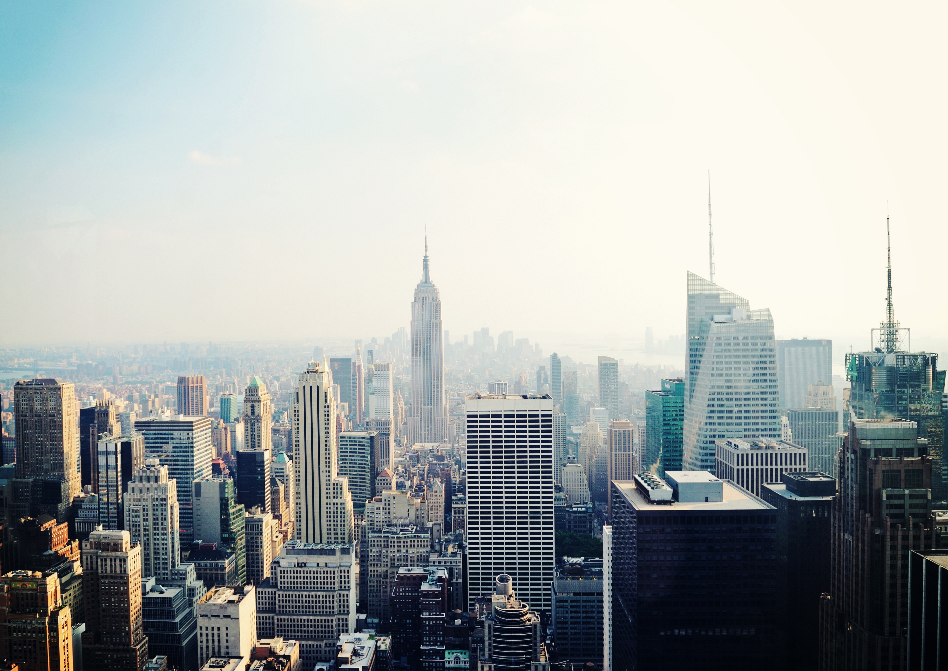 桌面上的壁纸摩天大楼 市容 俯视图
