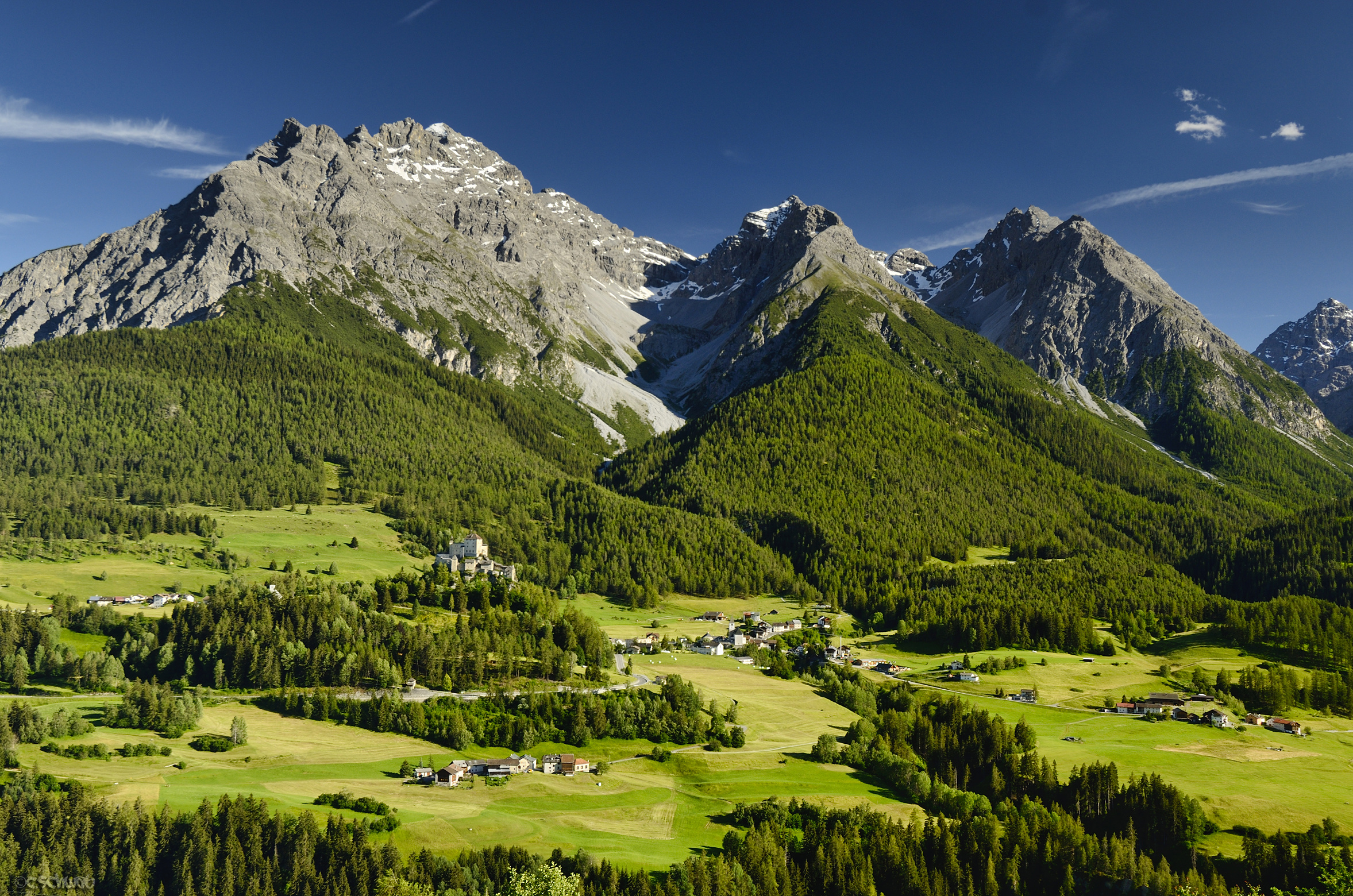 Wallpapers village moss forests switzerland on the desktop