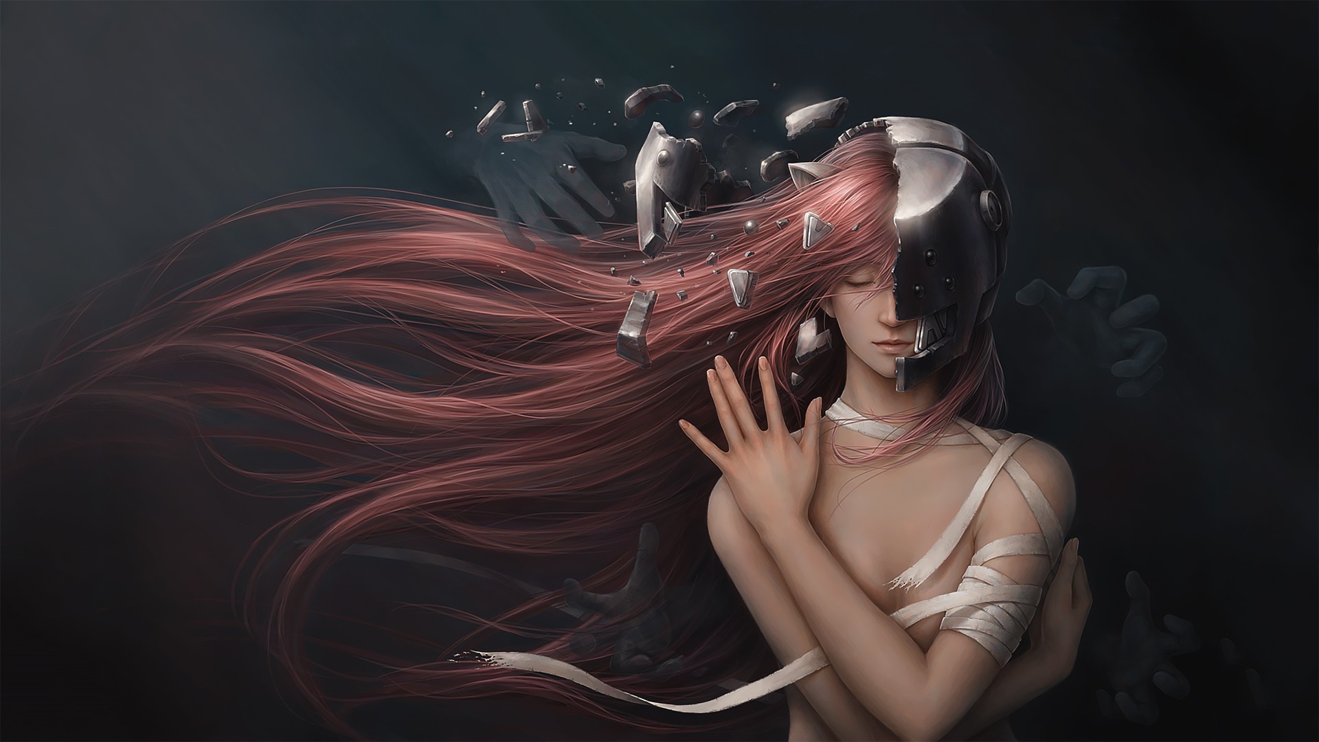 Обои аниме девушки аниме Elfen Lied на рабочий стол