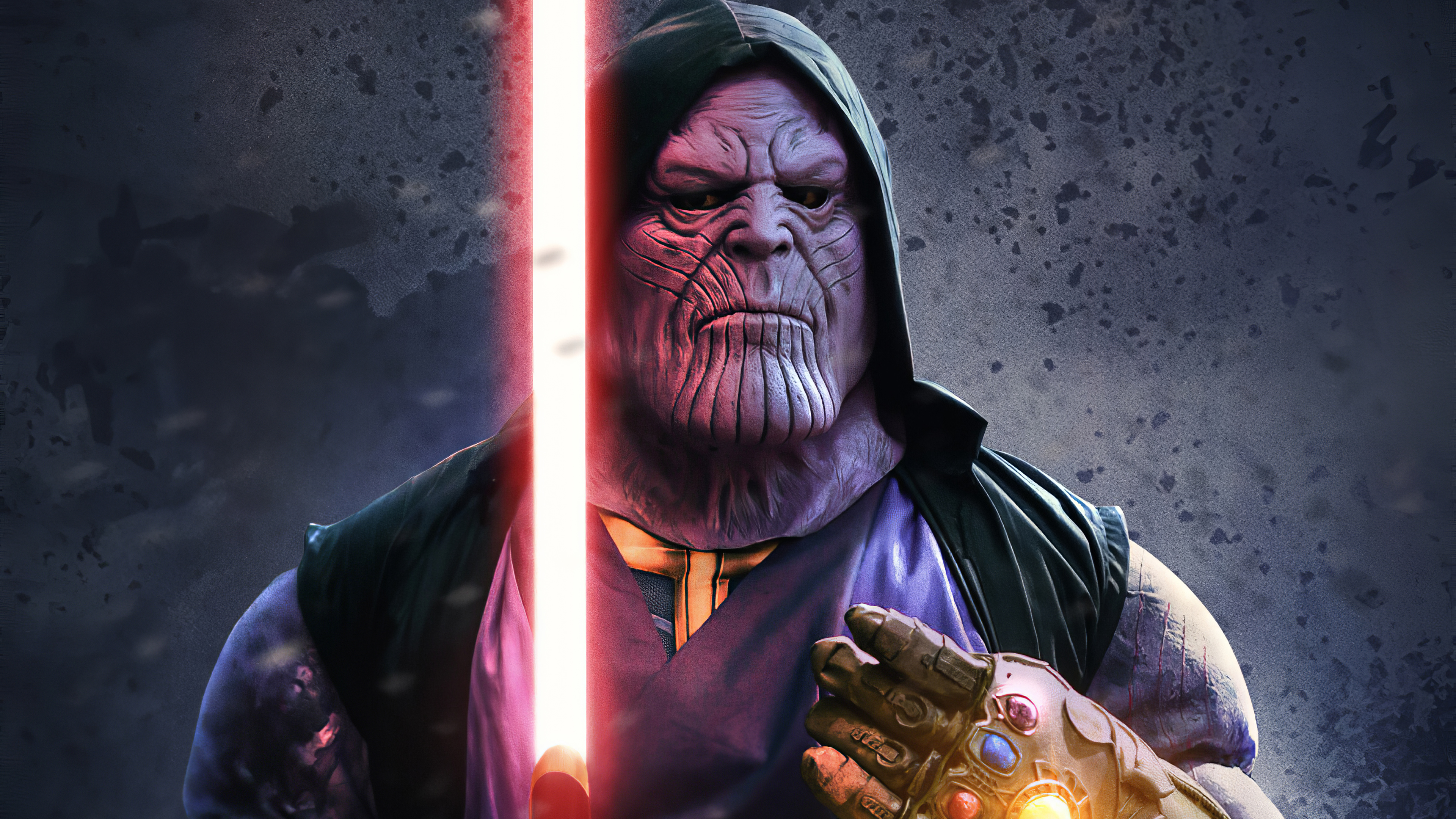 Wallpapers thanos supervillain work of art on the desktop