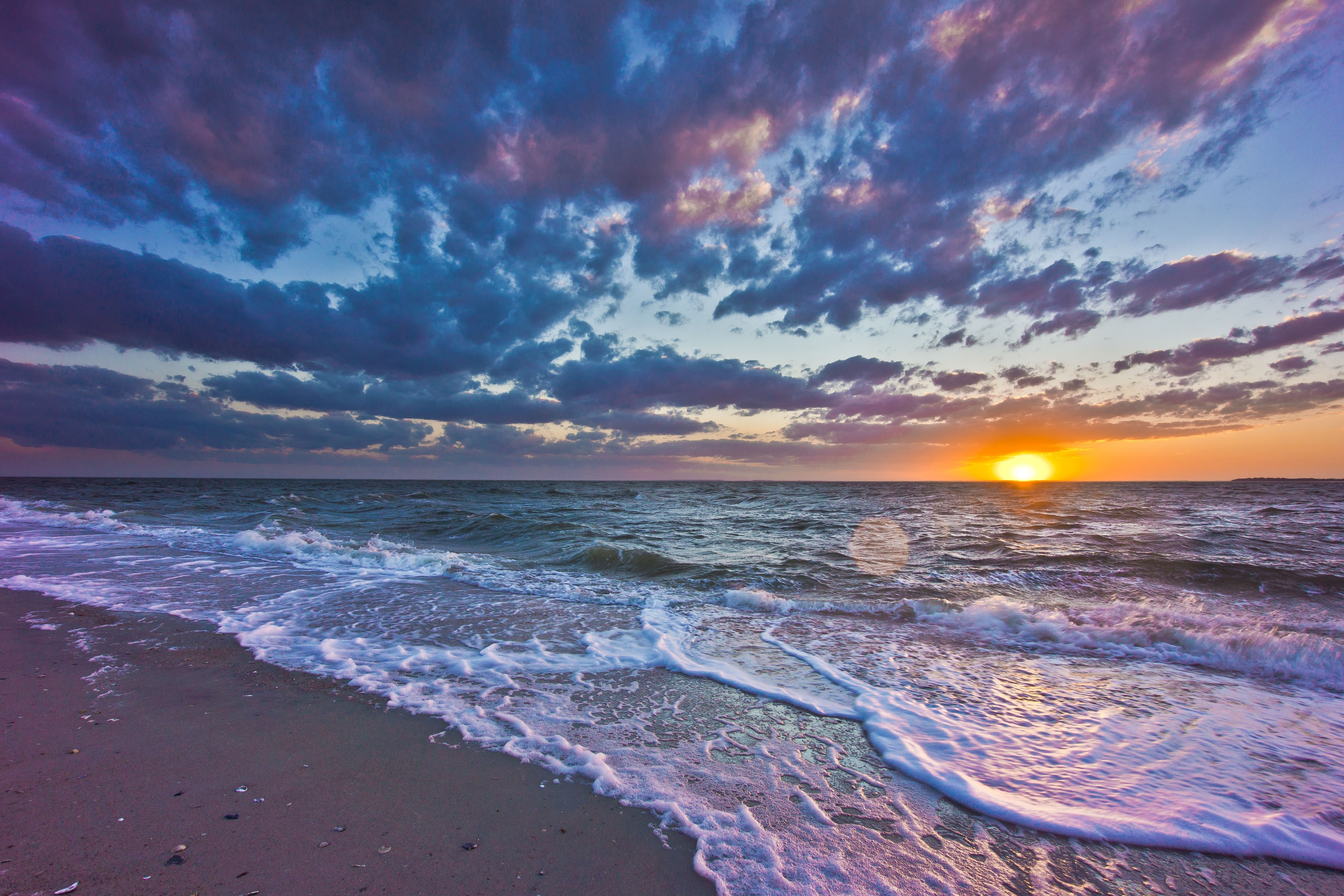 Free photo Sunset at Sea