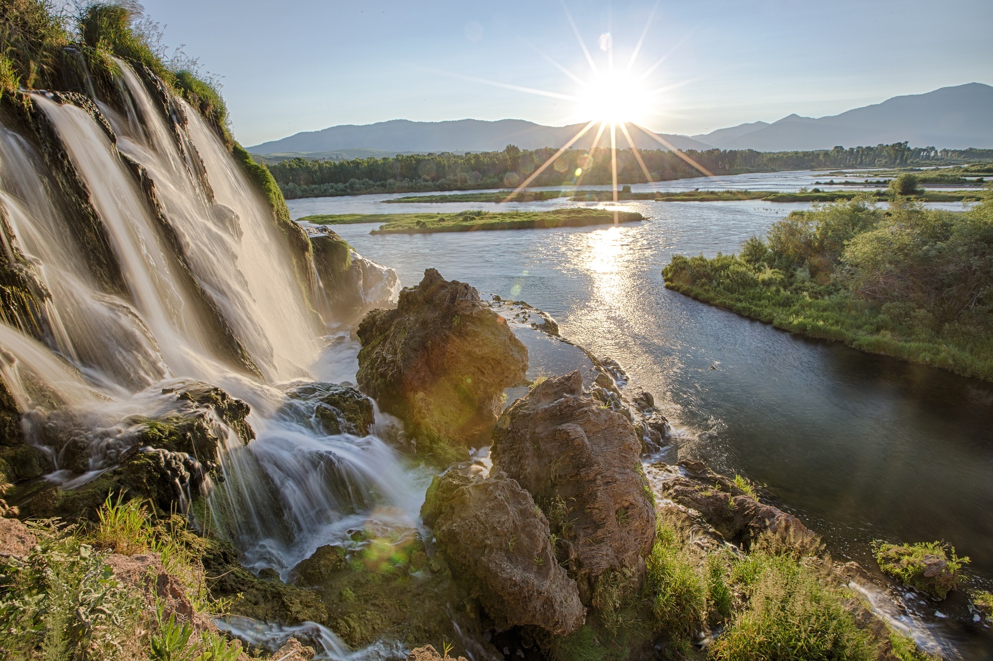 Wallpapers landscape snake river water feature on the desktop