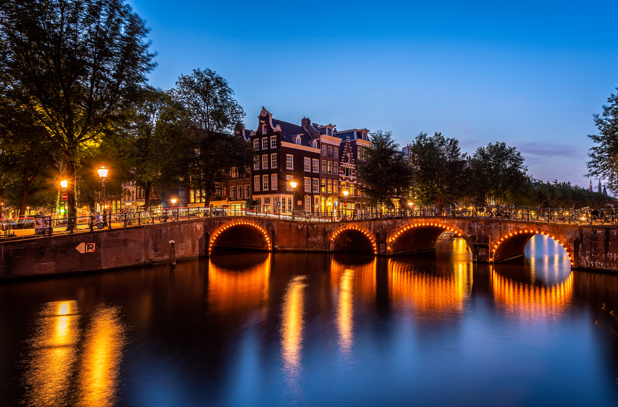 桌面上的壁纸阿姆斯特丹 照明 荷兰