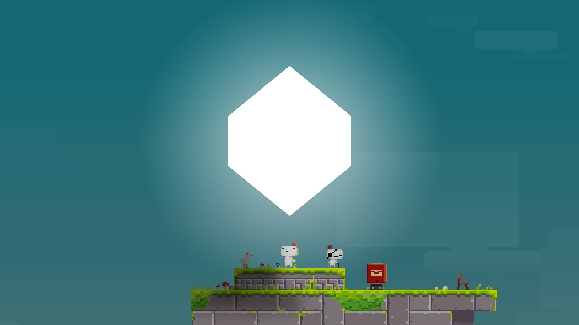 Wallpapers illustration symmetry cube on the desktop