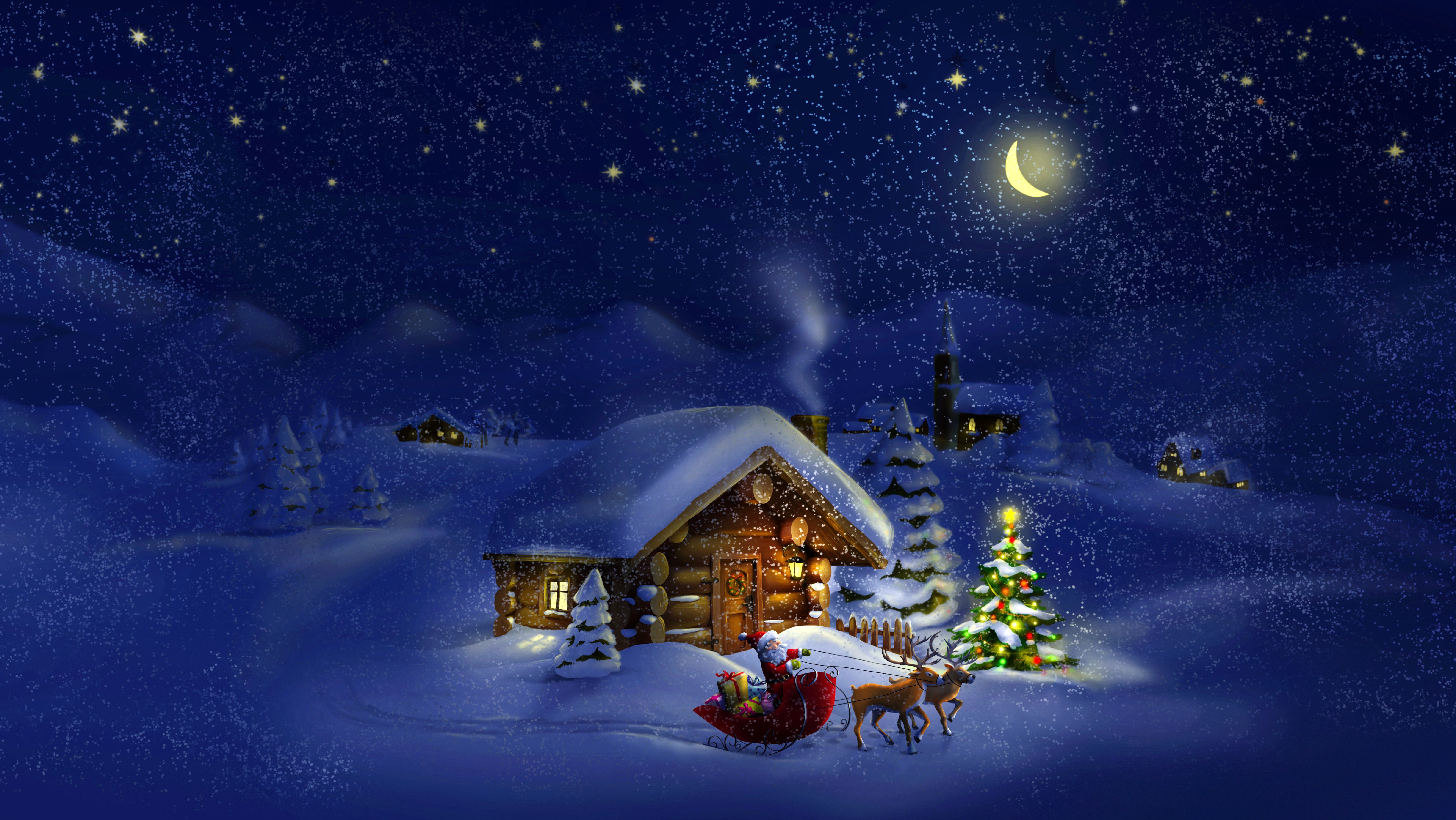 Wallpapers merry christmas stars Christmas on the desktop