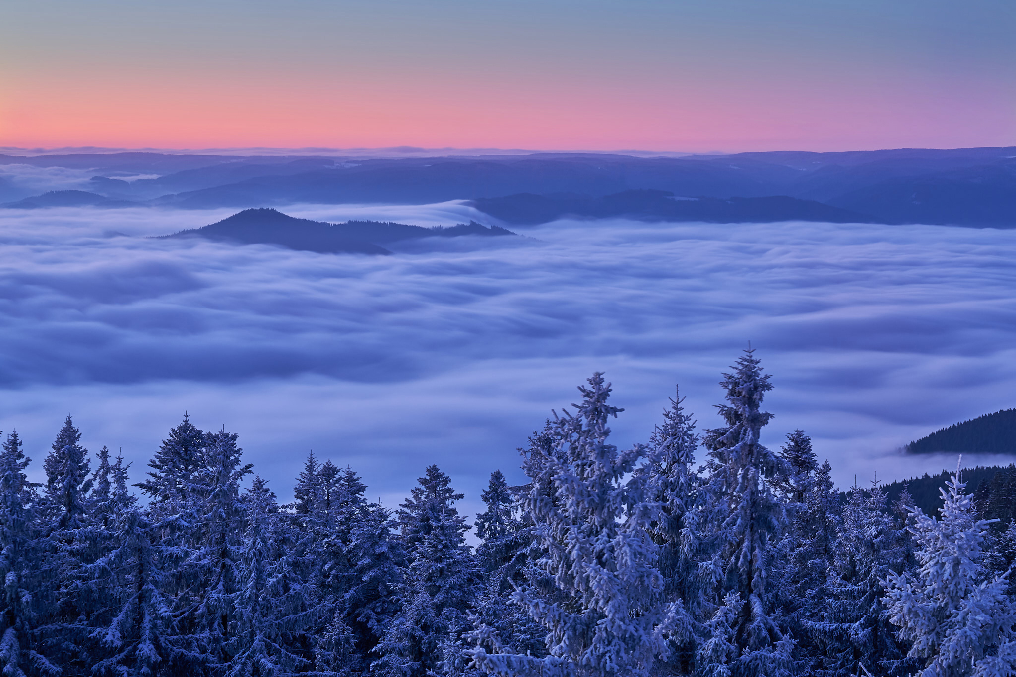 Wallpapers Kinzig Valley winter mountains on the desktop