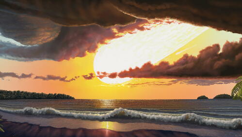 Обои природа художник works of art на рабочий стол