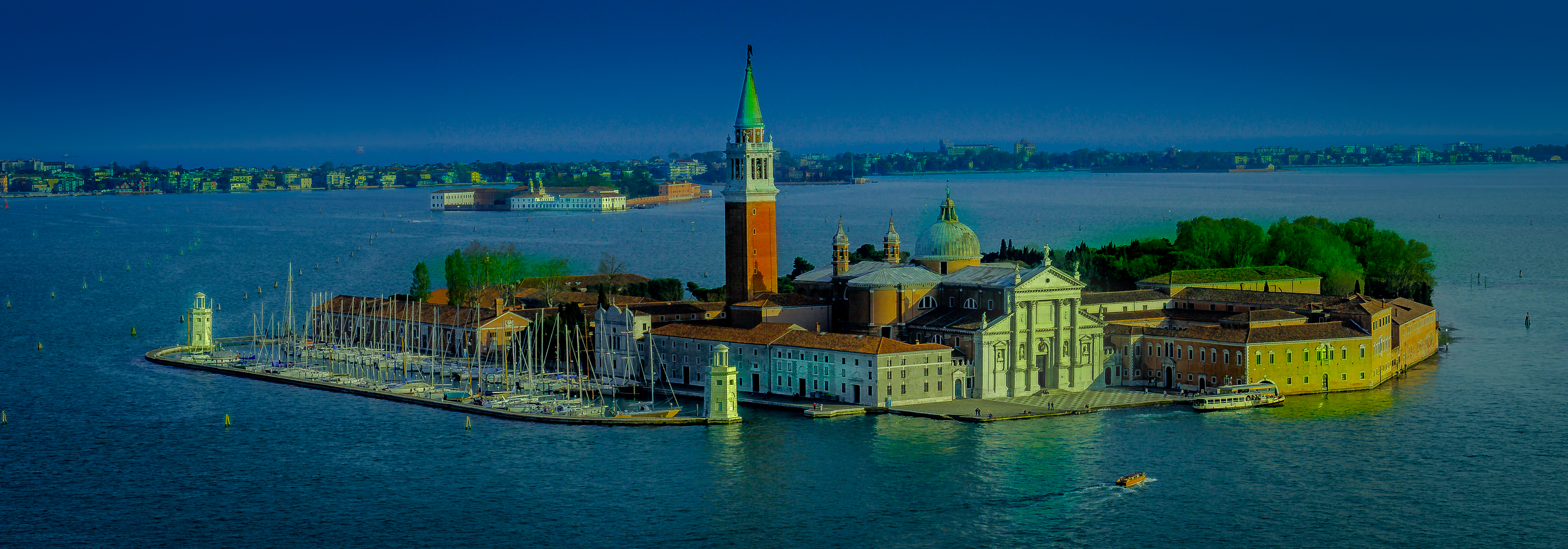 Обои Isola di San Giorgio Maggiore Венецианская провинция Остров Сан-Джорджо-Маджоре на рабочий стол