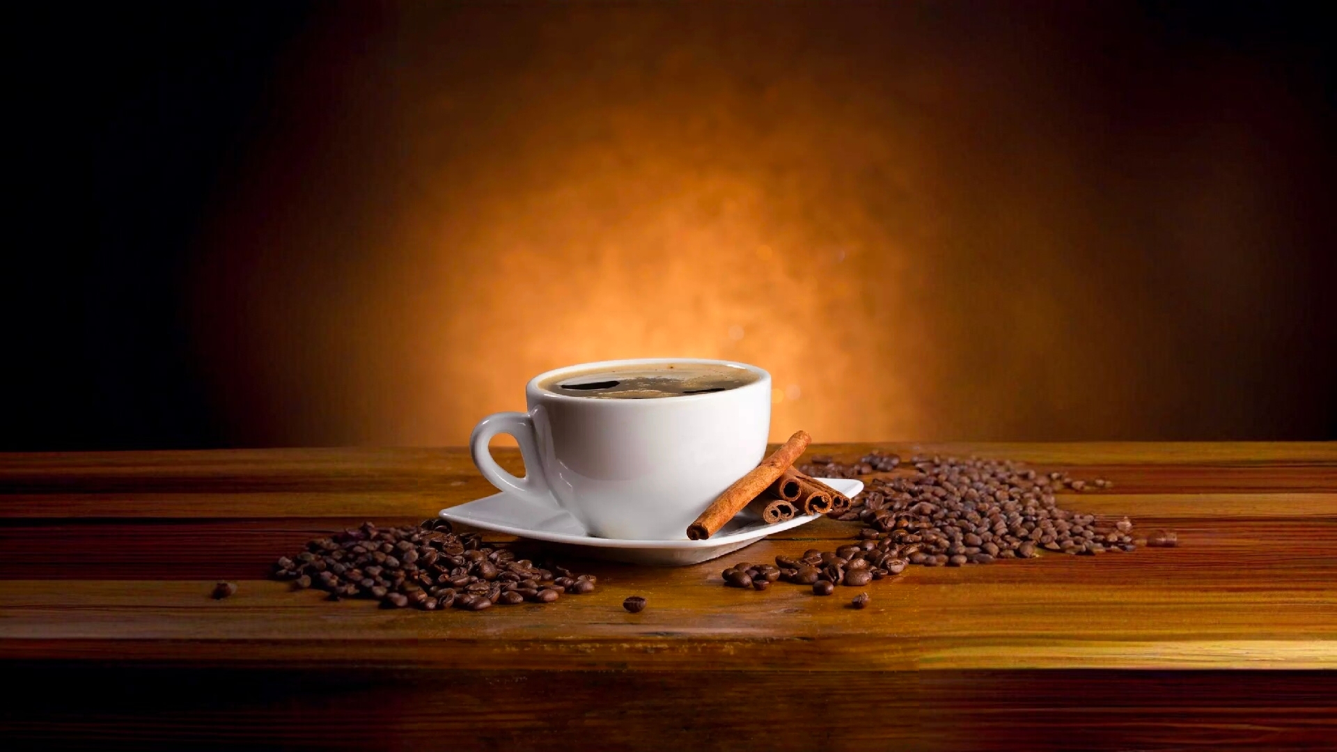 Бесплатное фото Чашка кофе и корица