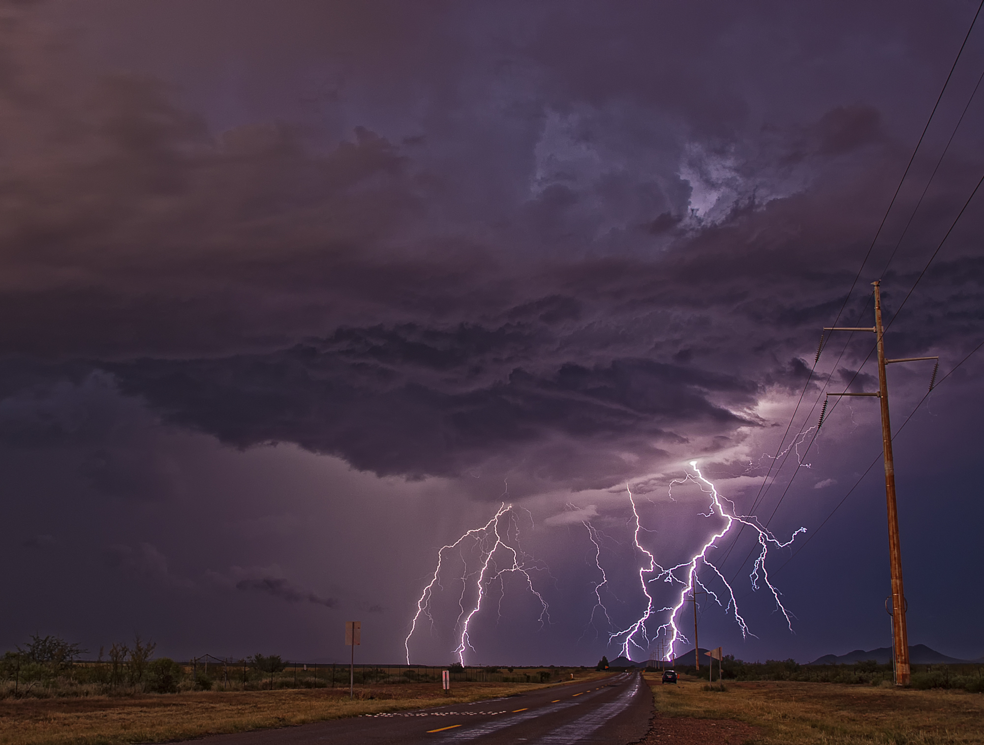 Wallpapers bad weather landscape thunderstorm on the desktop