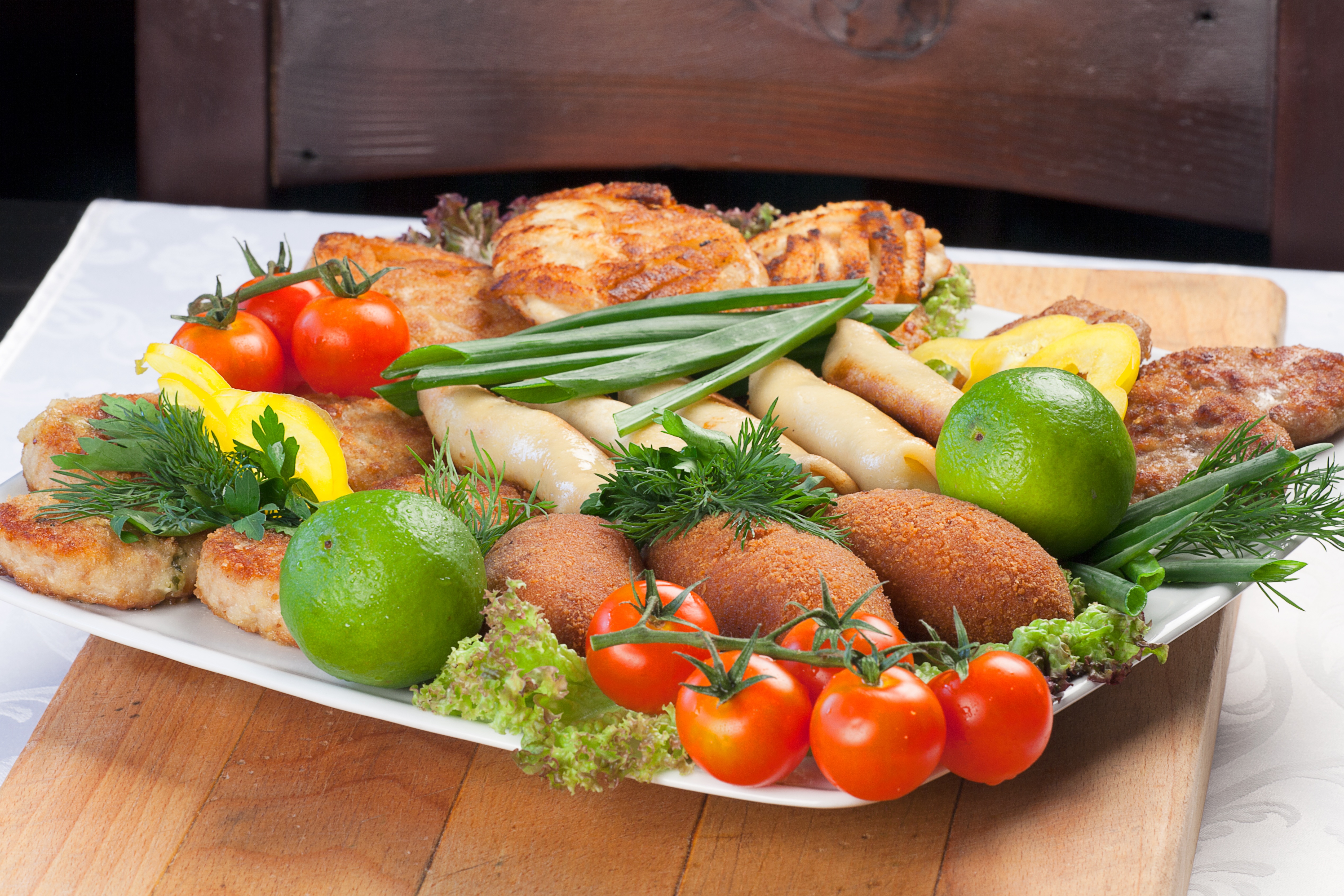 Wallpapers food meat vegetables on the desktop