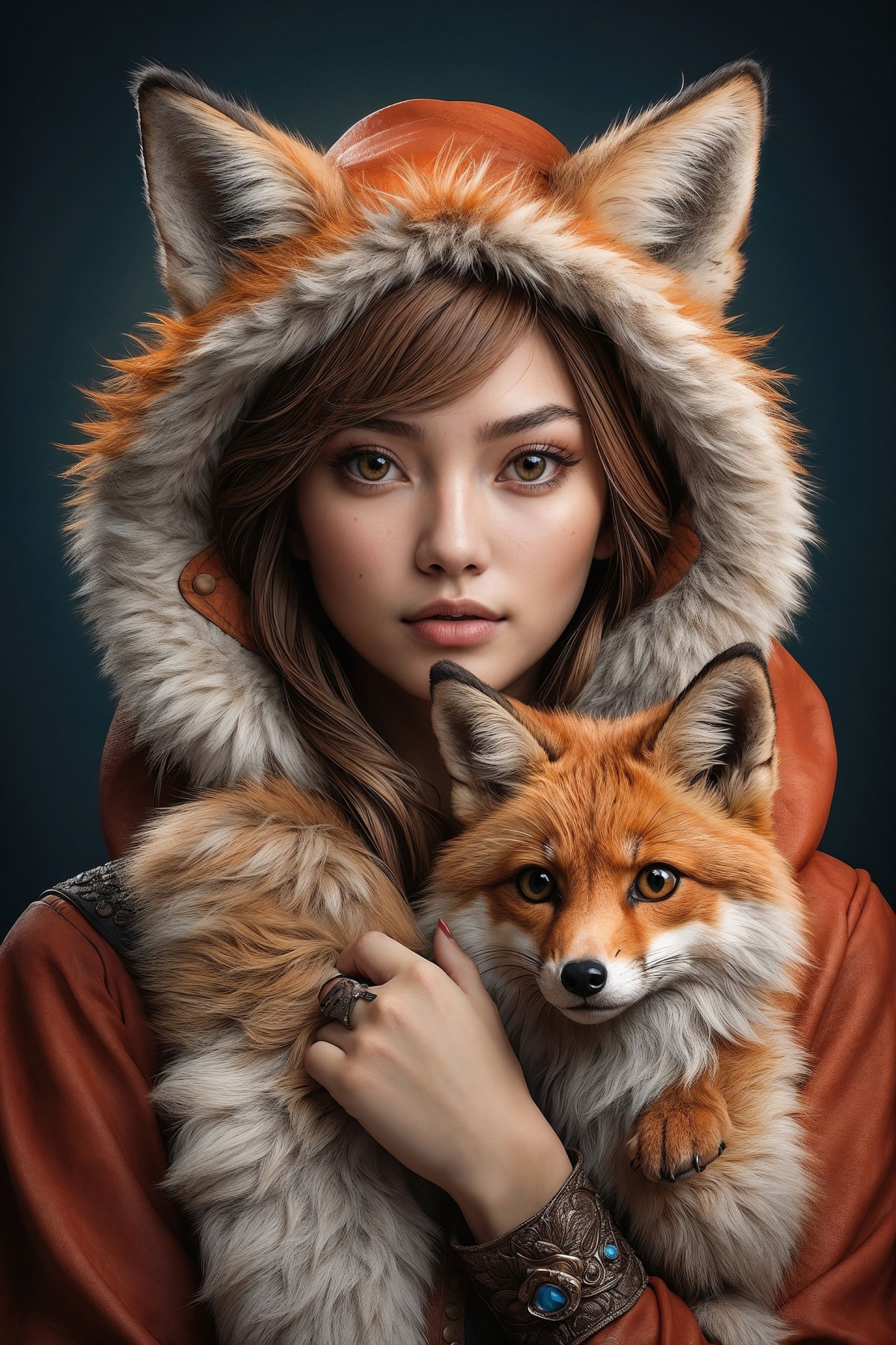 Две лисички