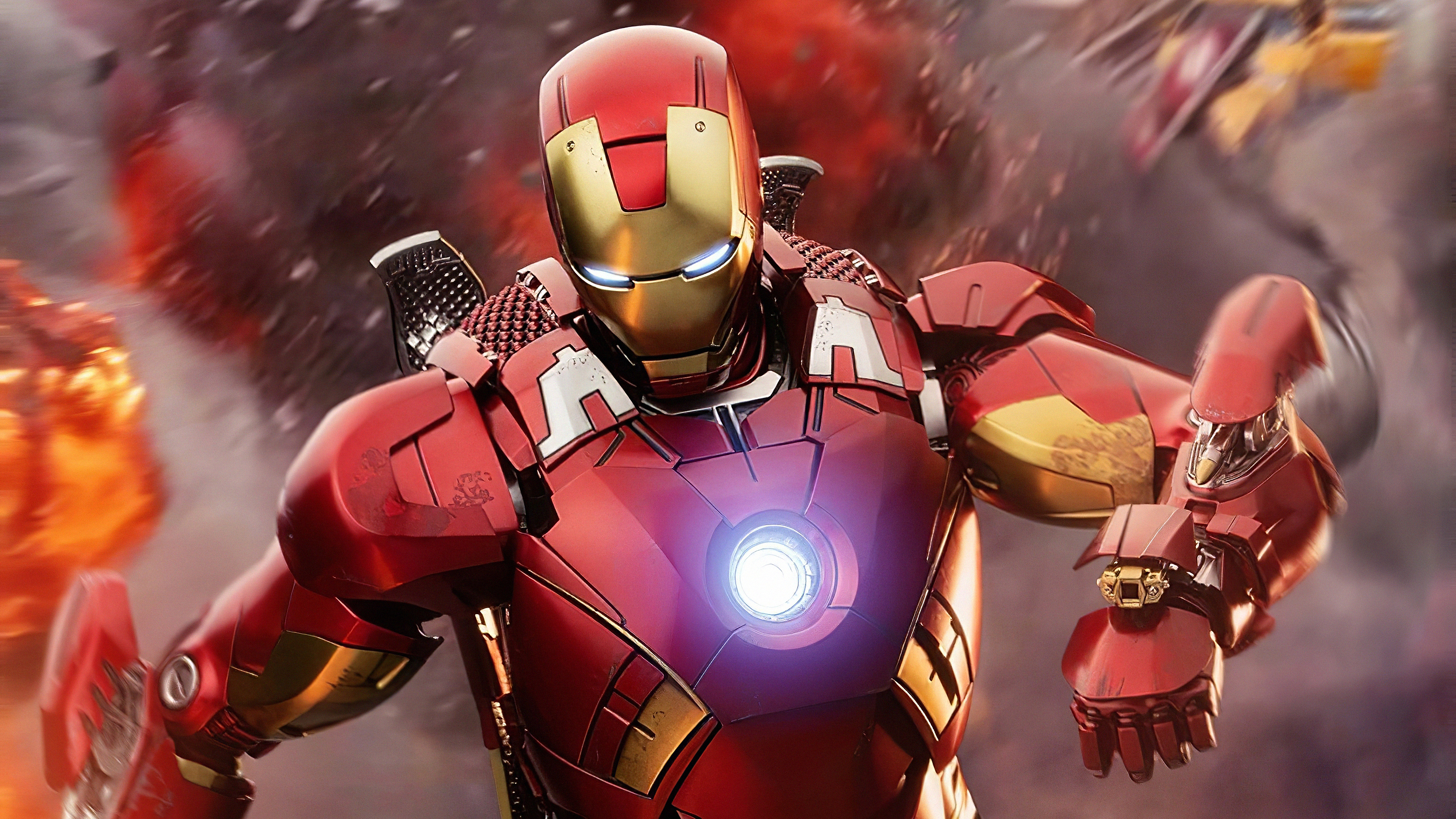 Wallpapers robot costume Iron Man on the desktop