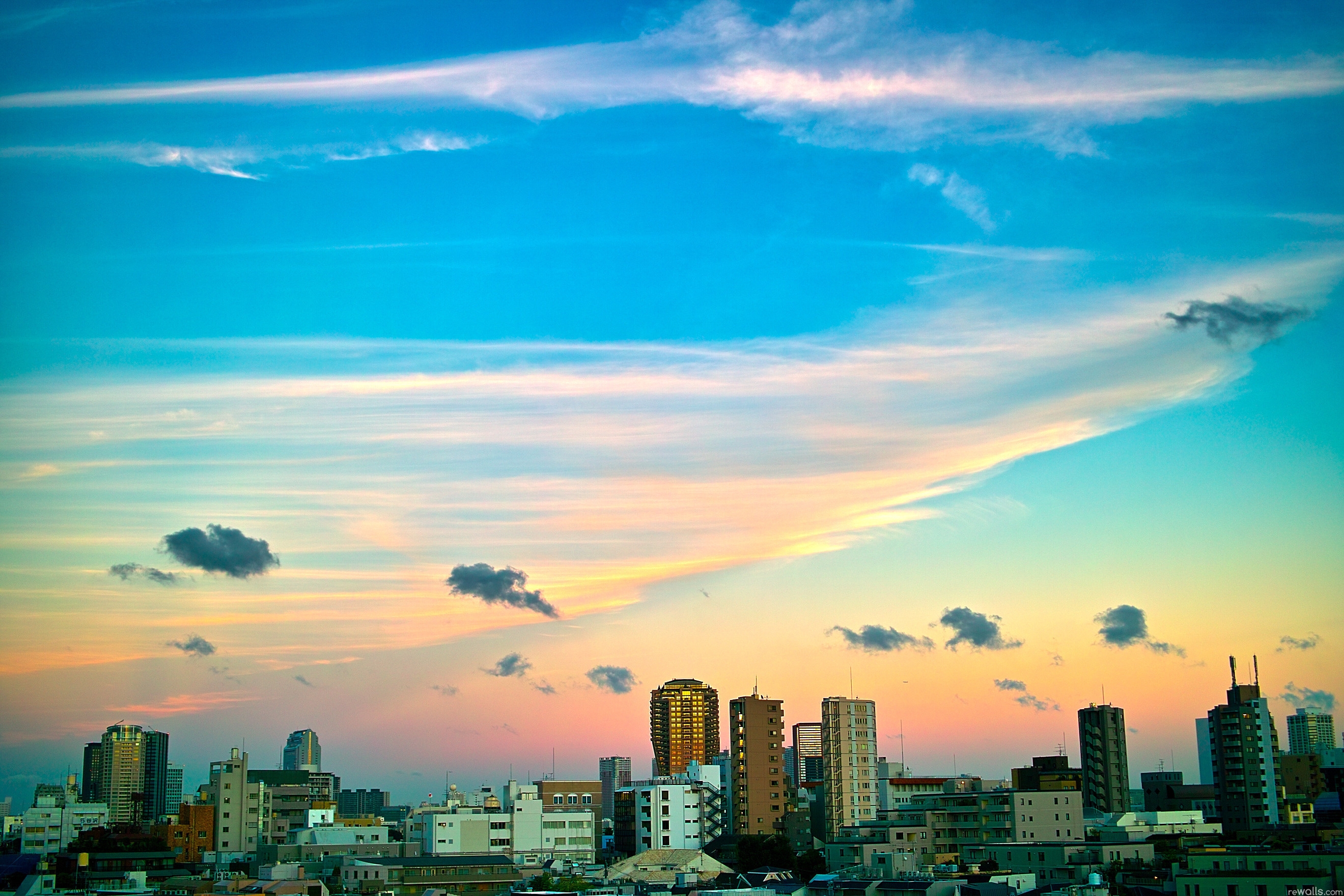 Wallpapers sky sunset clouds on the desktop