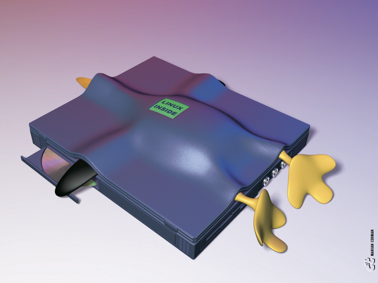 桌面上的壁纸CGI 计算机 利纳克斯