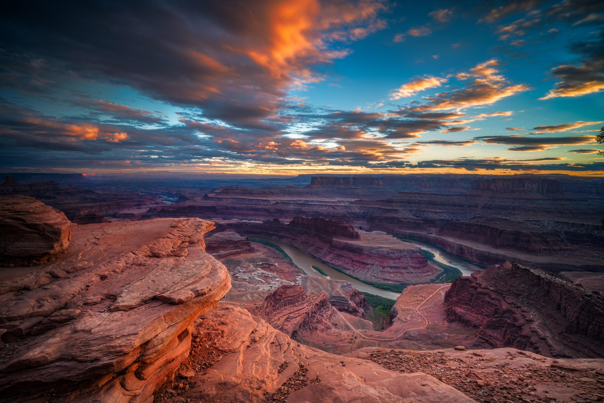 Обои Dead Horse Point State Park Utah закат на рабочий стол