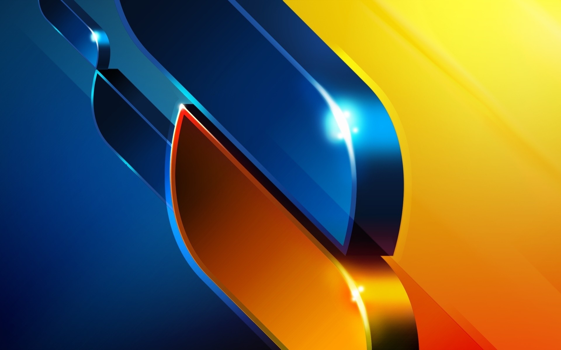 Wallpapers form shape color on the desktop