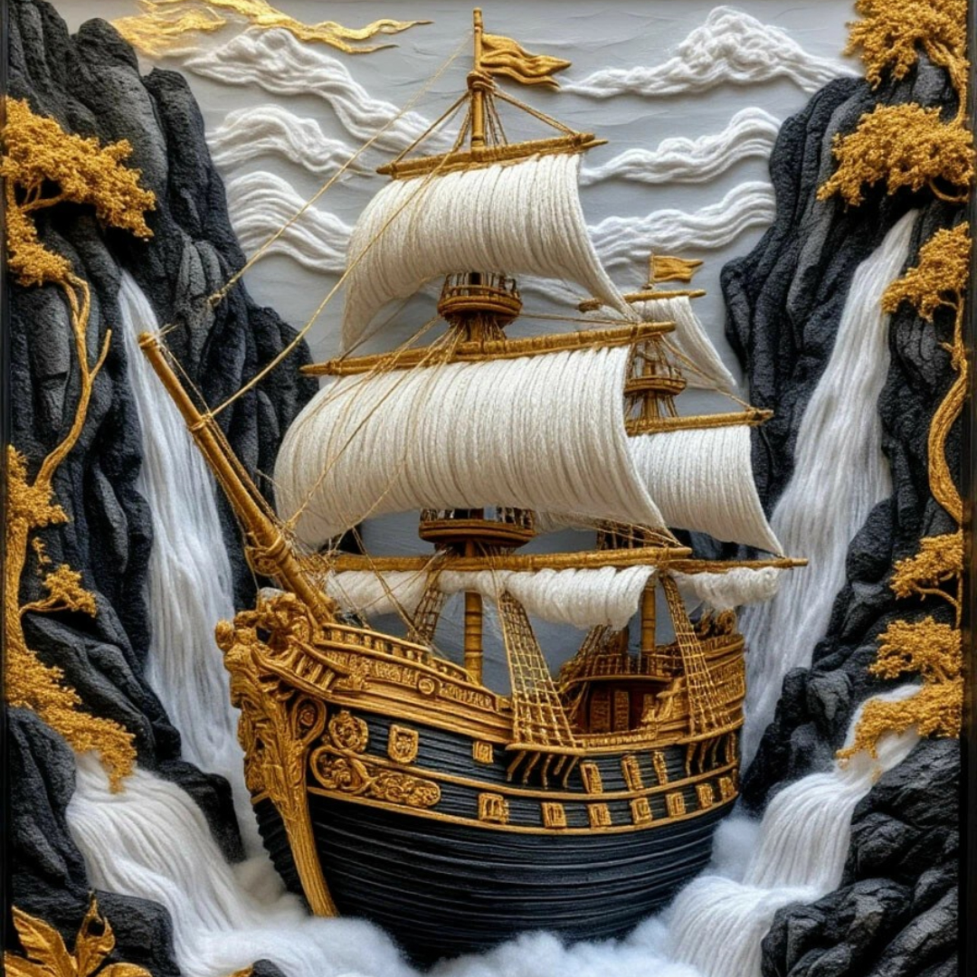 Бесплатное фото 3D корабль