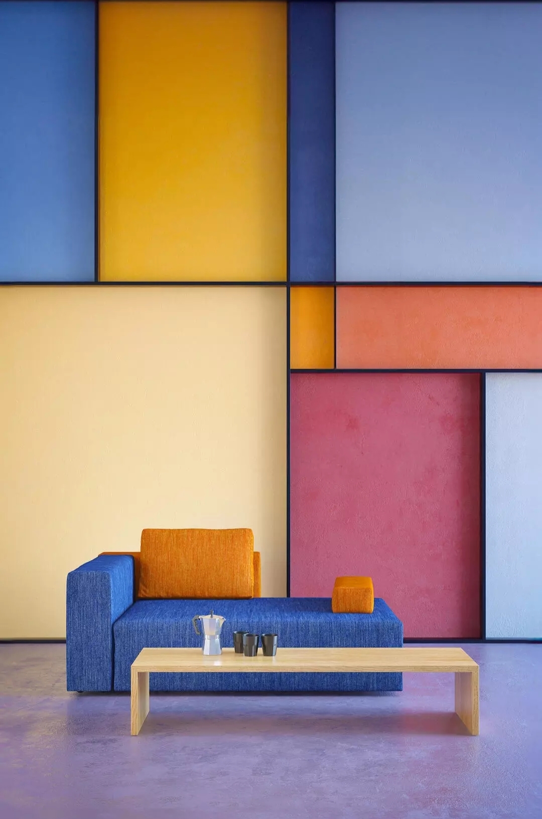 Яркий поп-арт интерьер