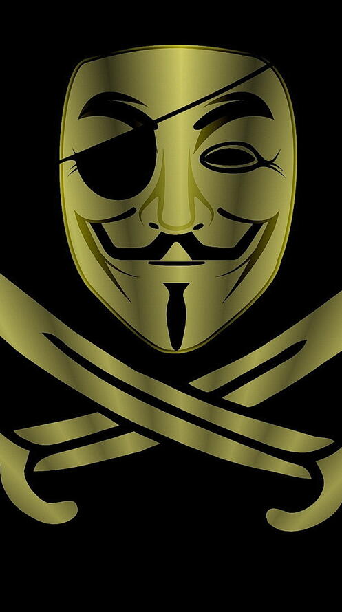 Бесплатное фото Рисунок анонимус