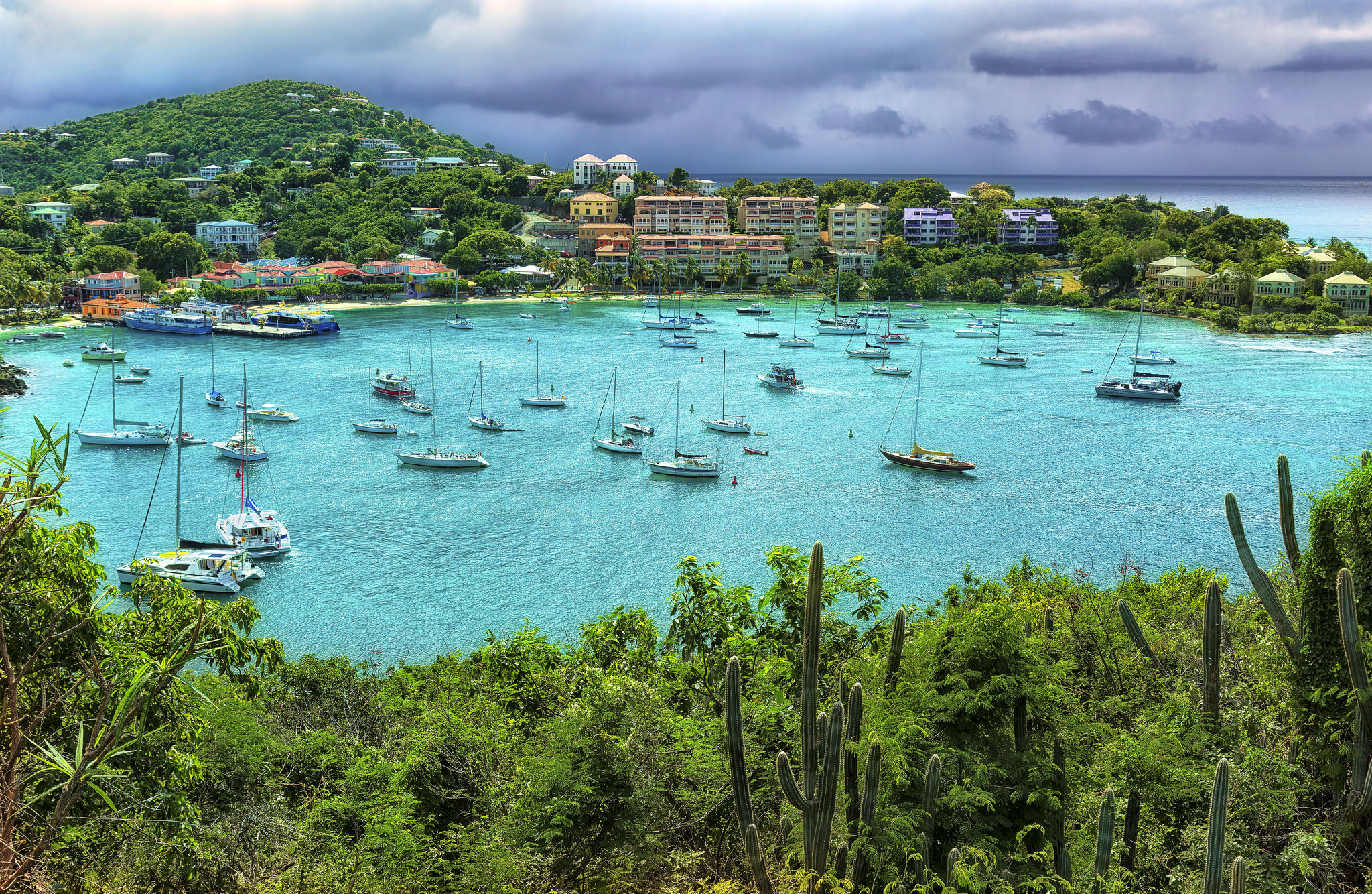 Wallpapers Cruz Bay US Virgin Islands sea on the desktop