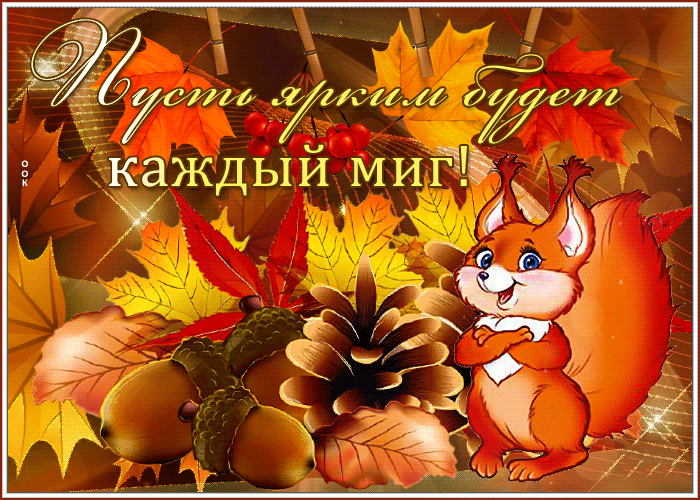 Открытка на тему пусть ярким будет каждый миг грызун белка скачать бесплатно