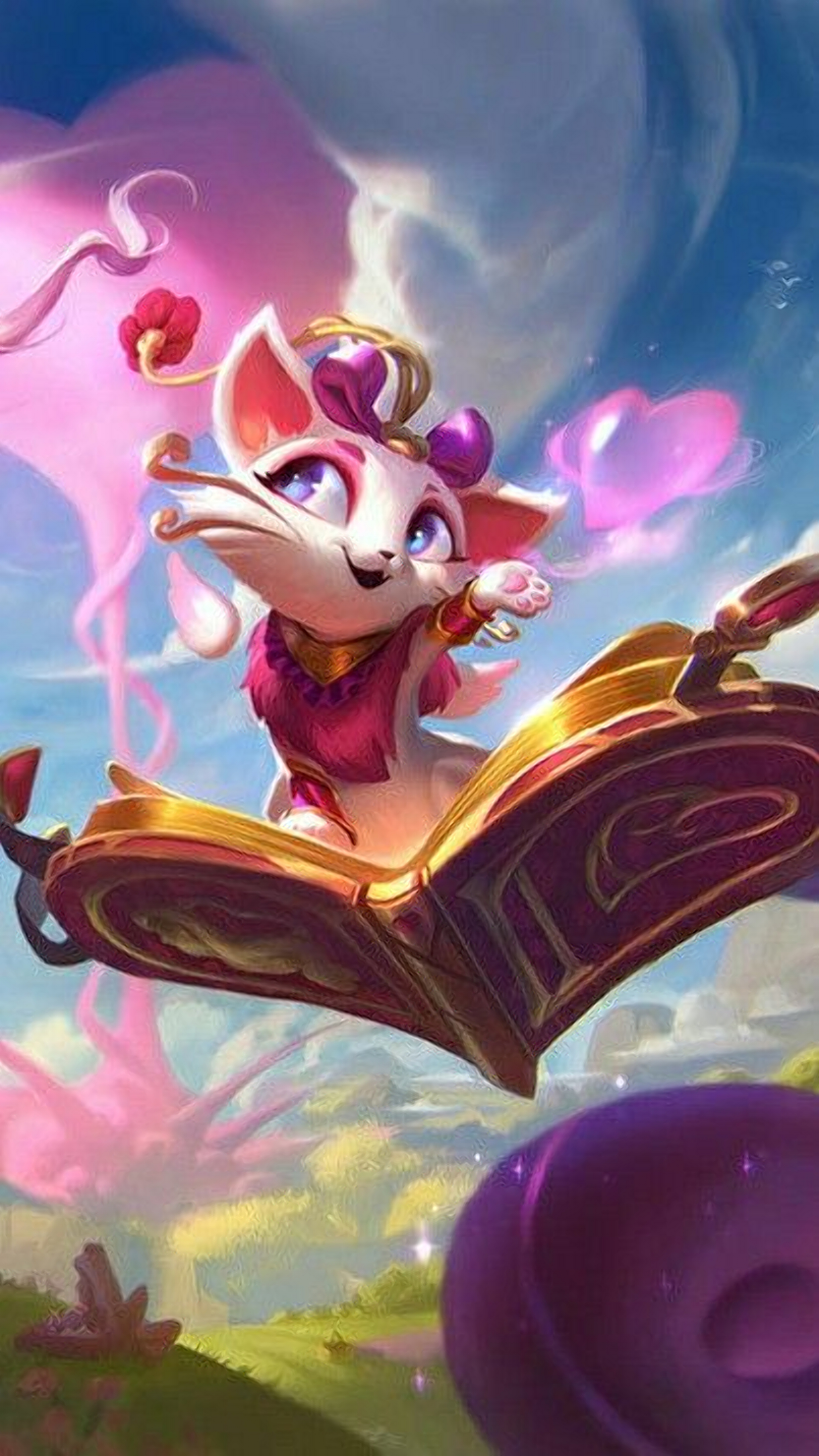 Бесплатное фото Кошка сердце