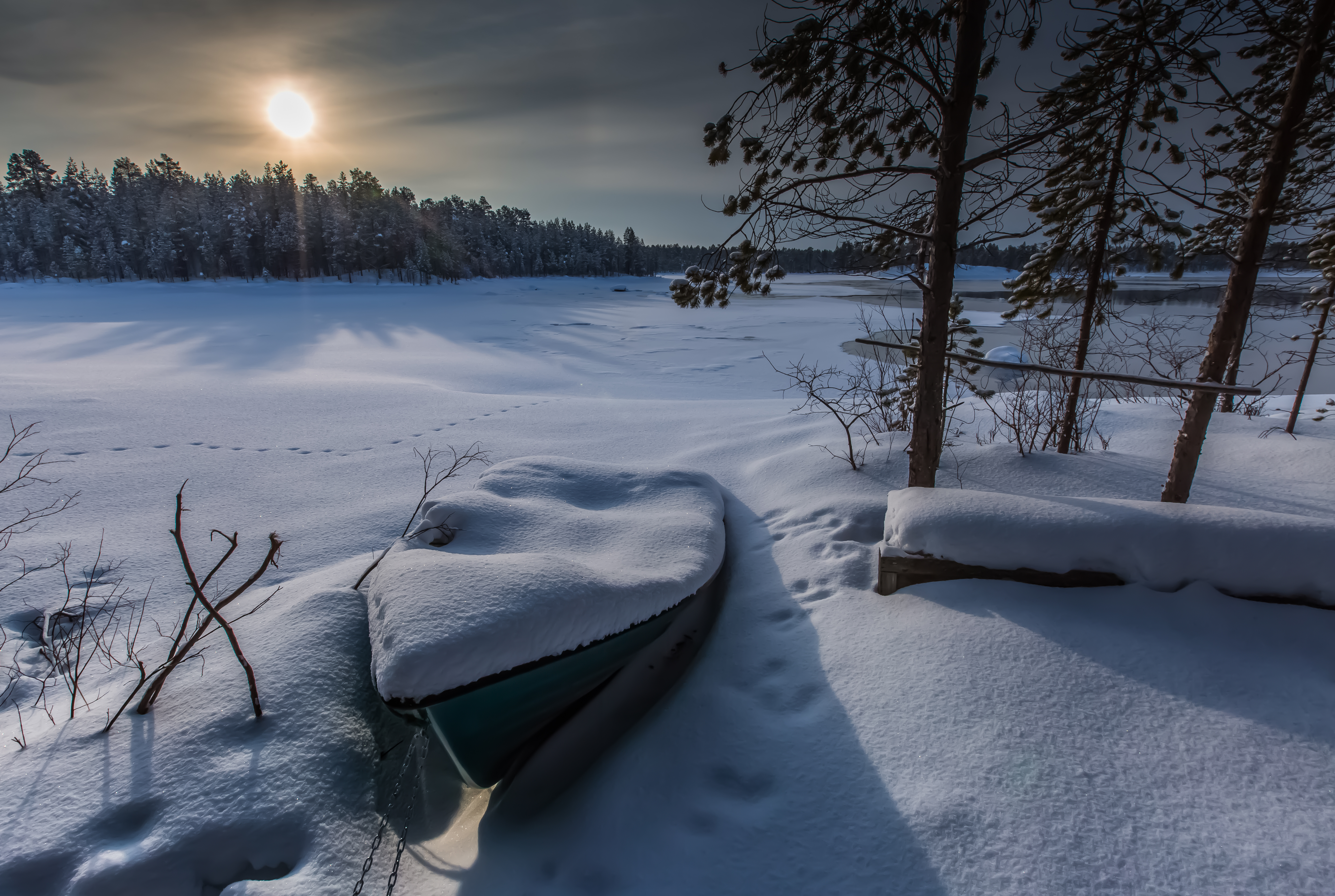 Wallpapers winter Lapland Arctic on the desktop