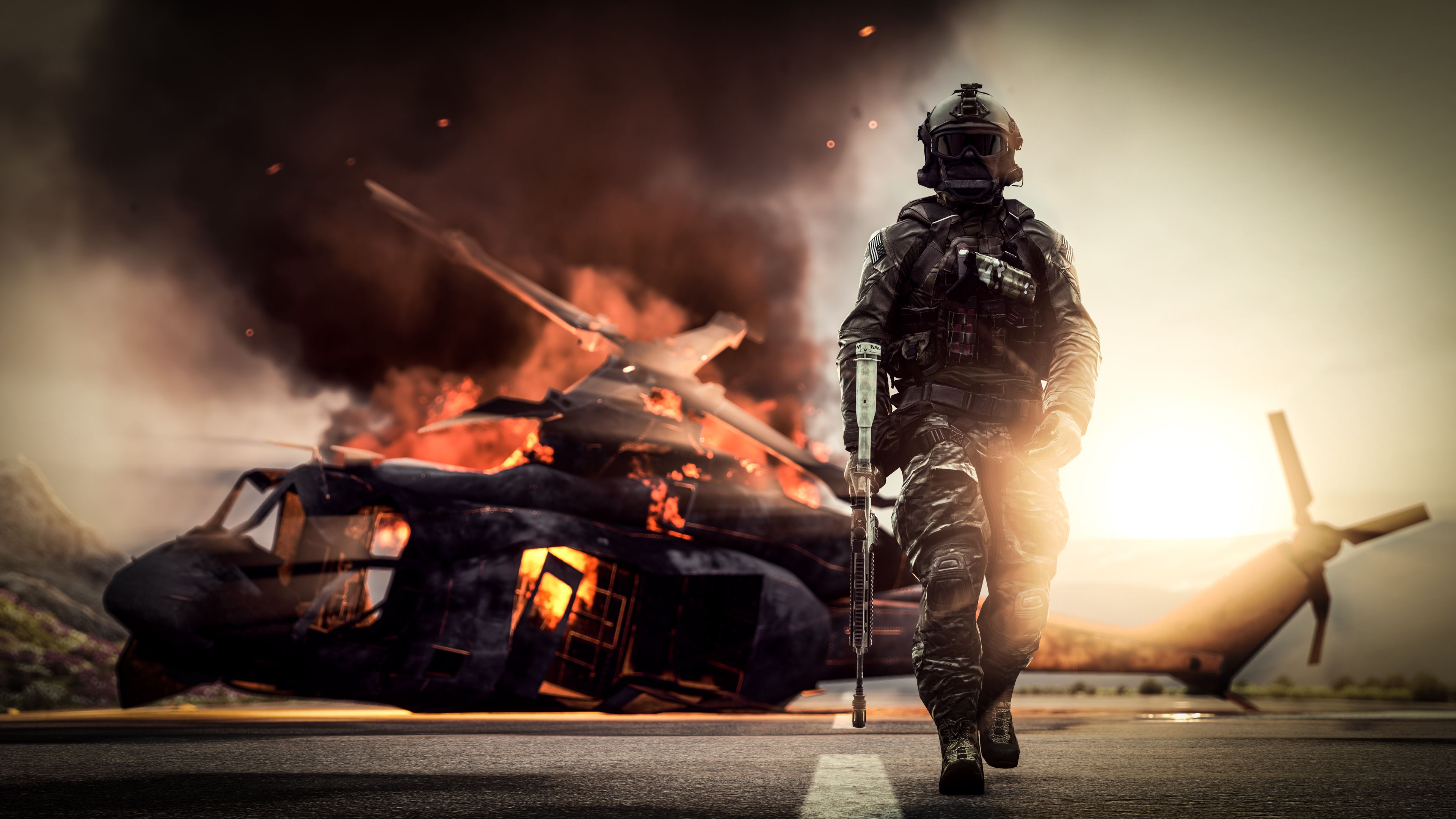 Wallpapers battlefield 4 Ea Games helicopter on the desktop