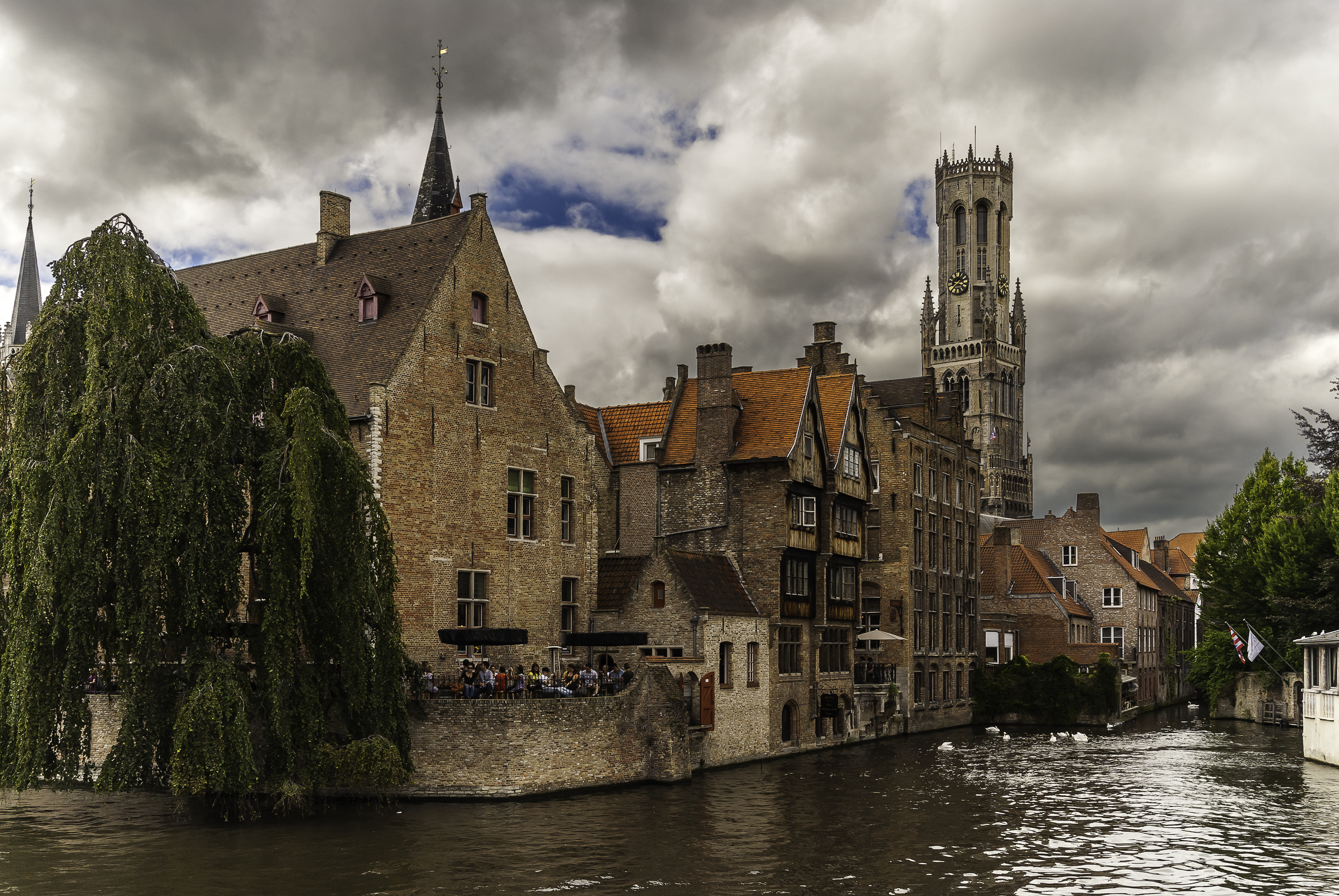 Wallpapers river canal buildings on the desktop