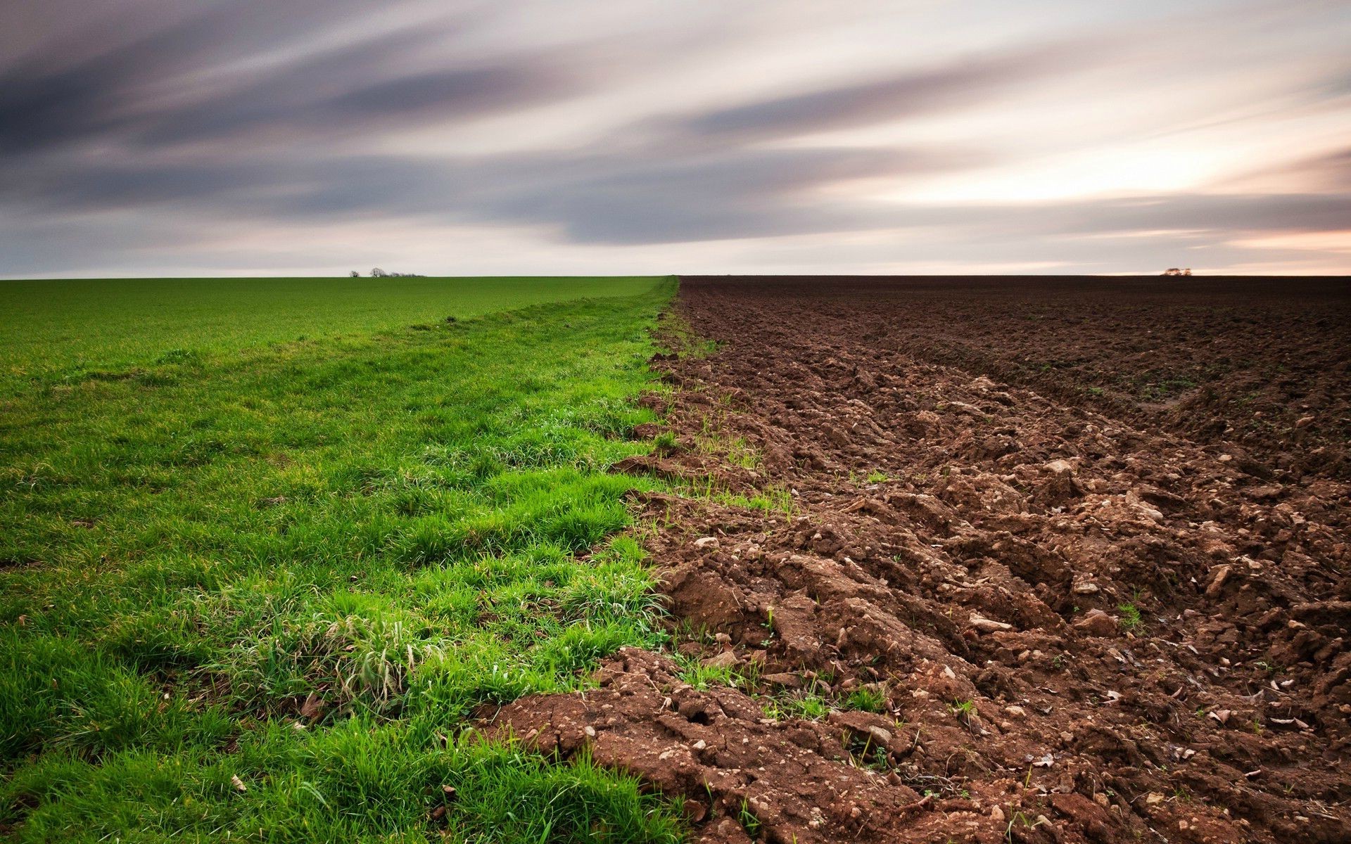 Free photo Plowed field