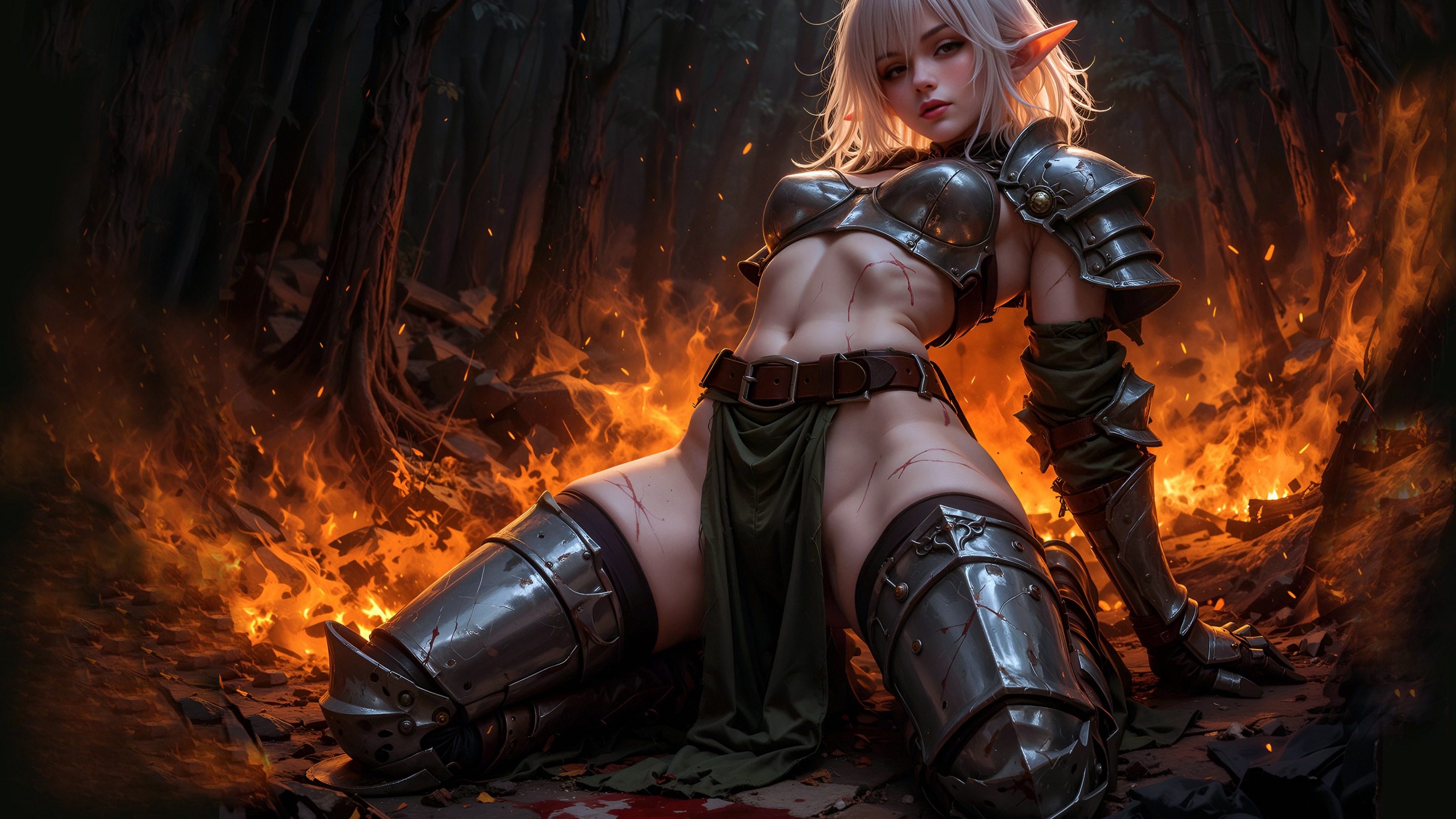 桌面上的壁纸女孩 幻想 女魔头