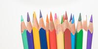 Заточенные цветные карандаши для рисования