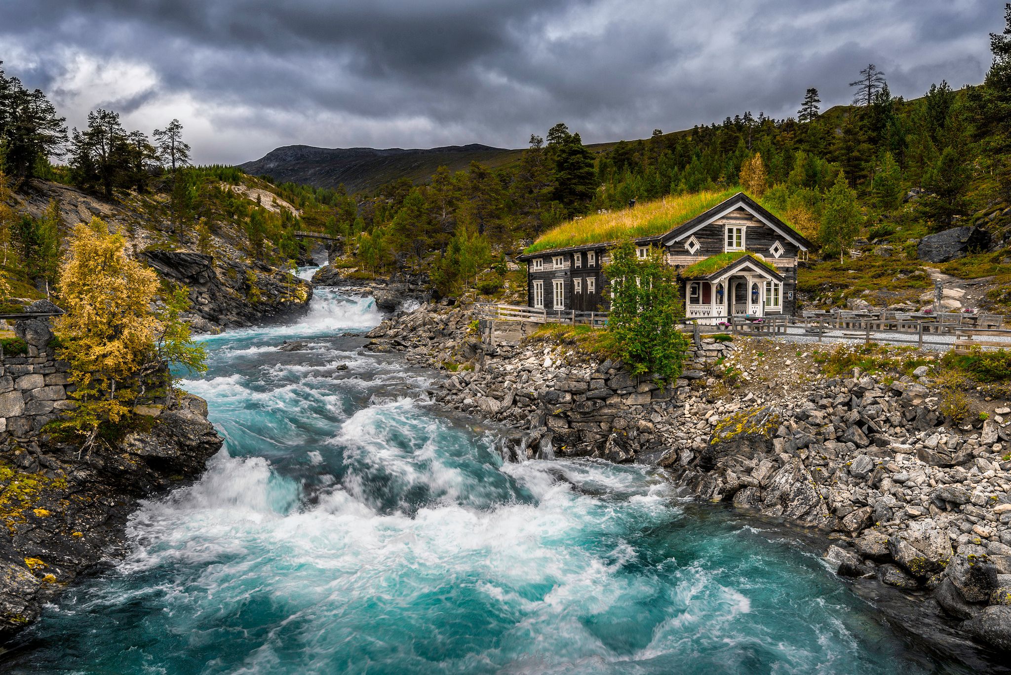 Wallpapers Oppland Norway river on the desktop