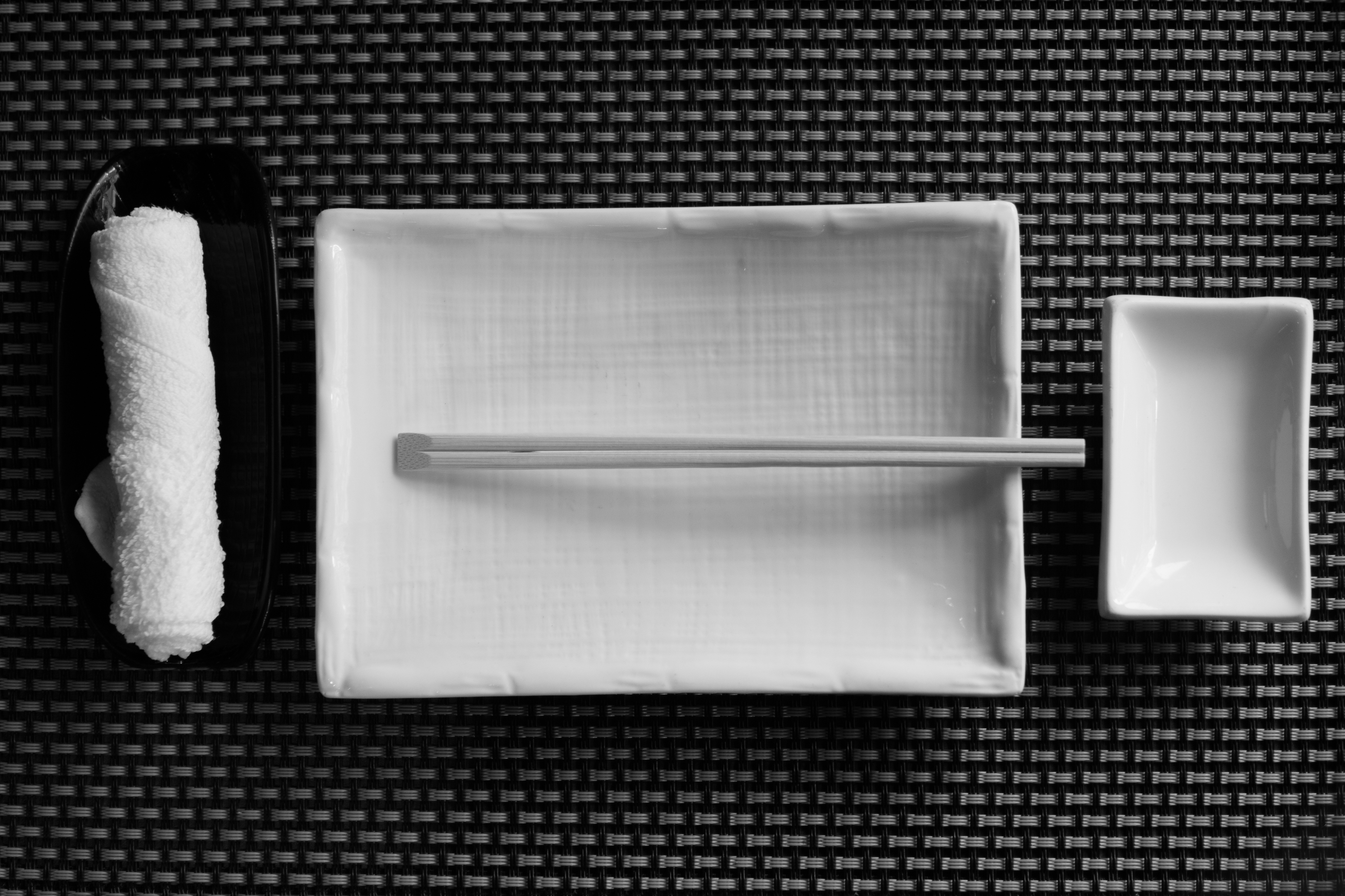 Wallpapers black and white white restaurant on the desktop