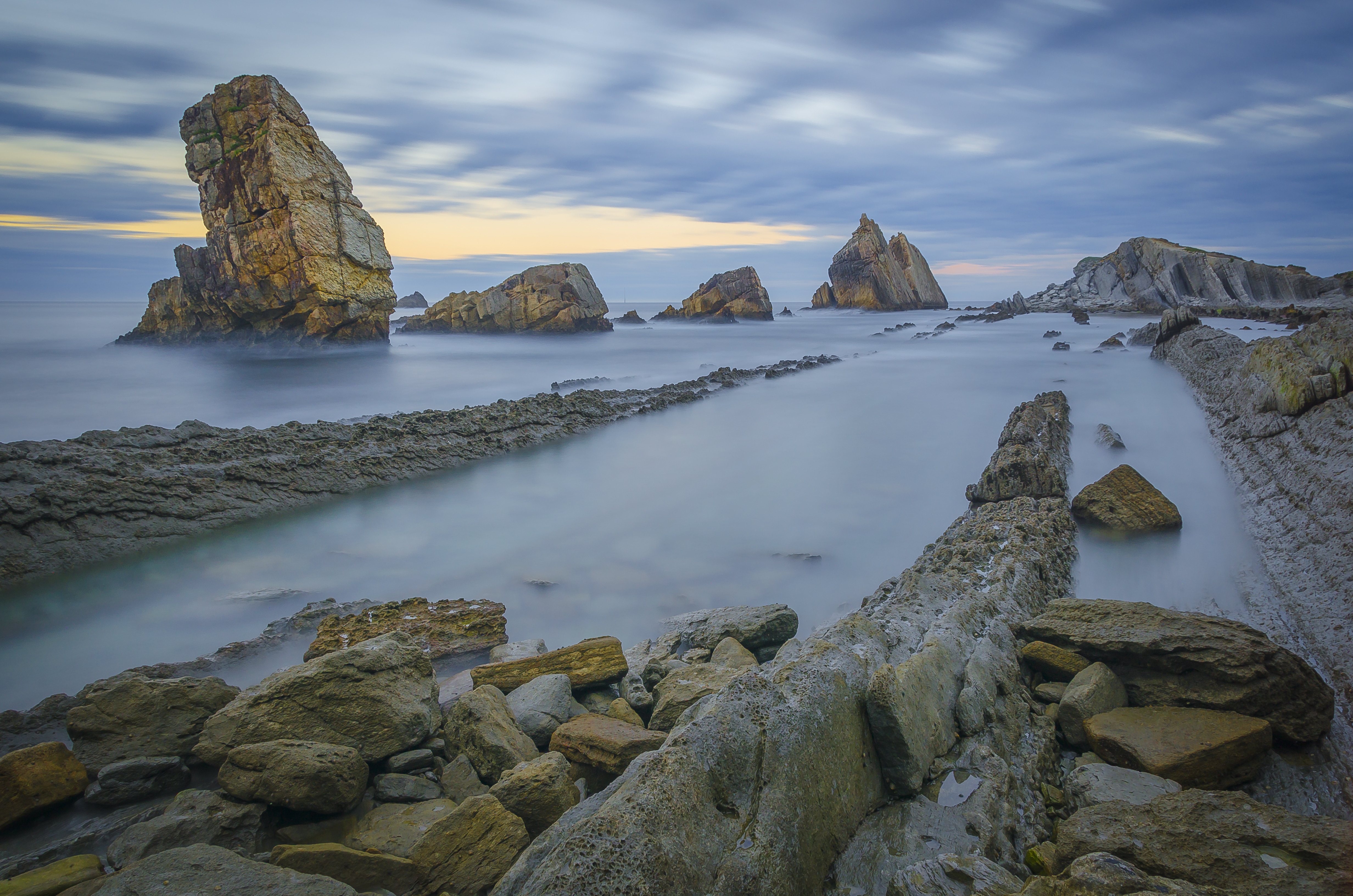 Wallpapers scal Costa de Cantabria landscape on the desktop