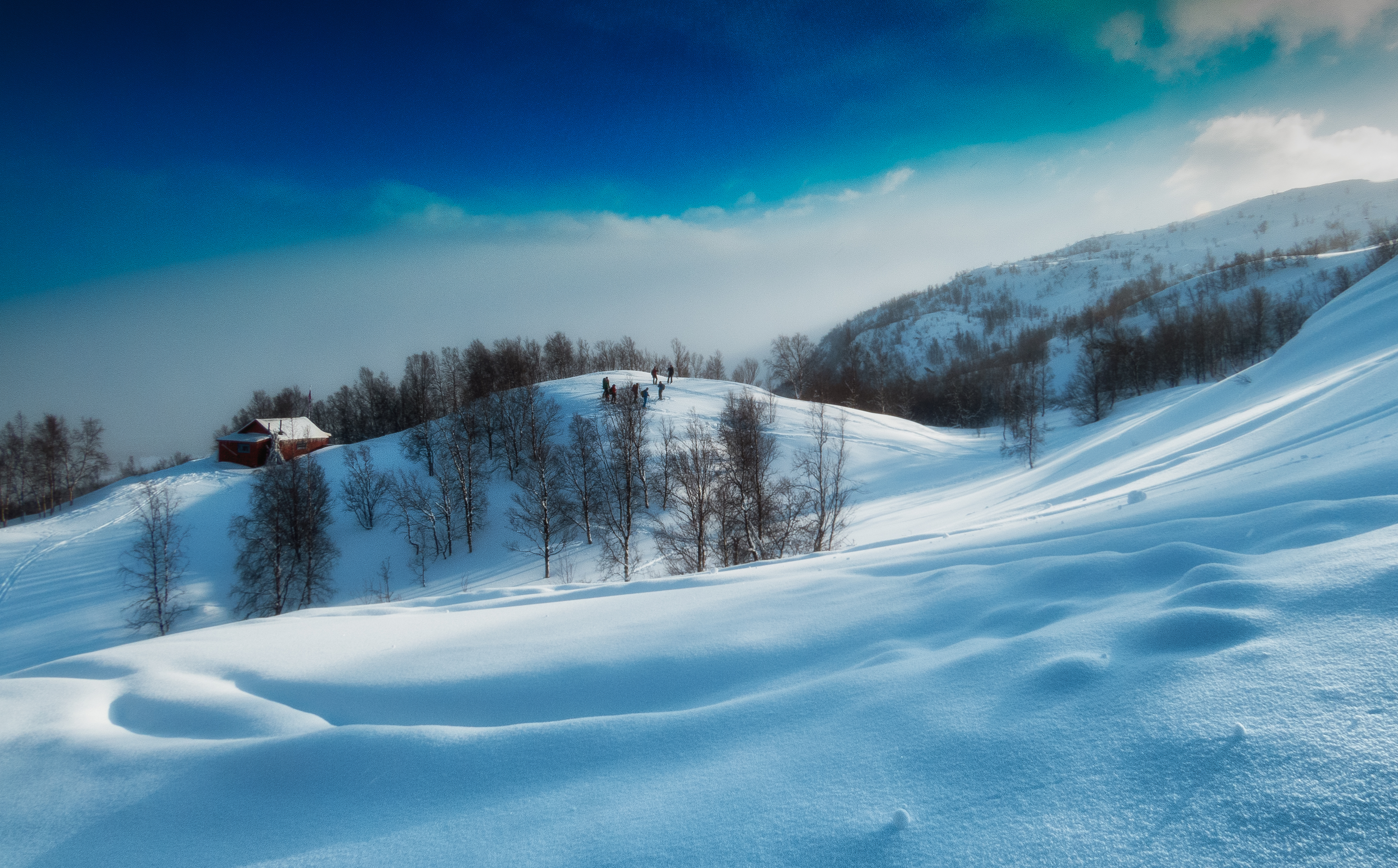 Wallpapers Lyngen Alps Norway winter on the desktop