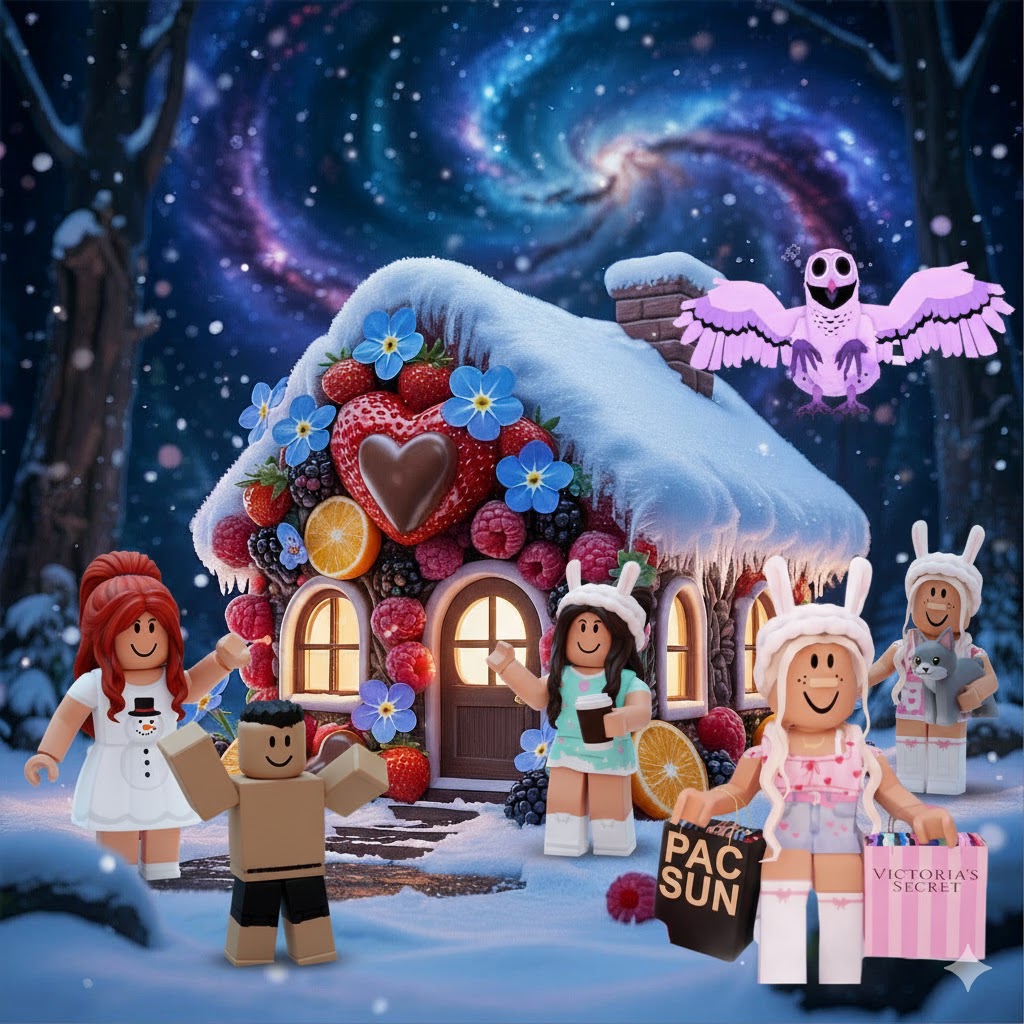 Бесплатная открытка Домик Роблокс