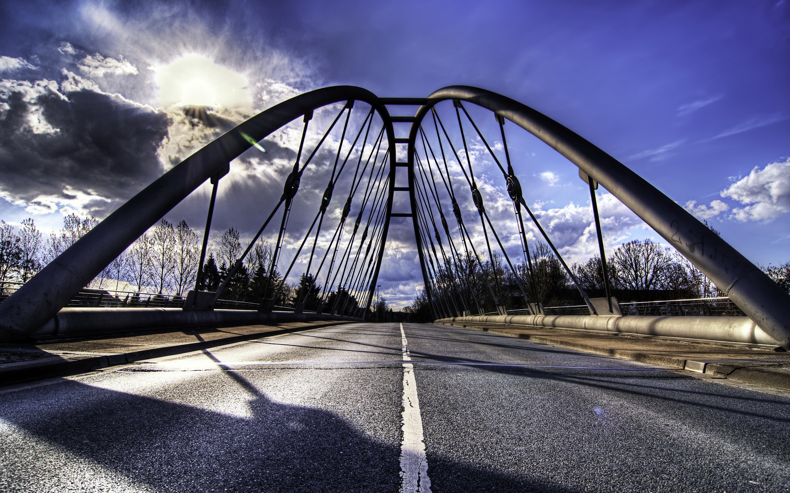 Wallpapers landscape park bridge on the desktop