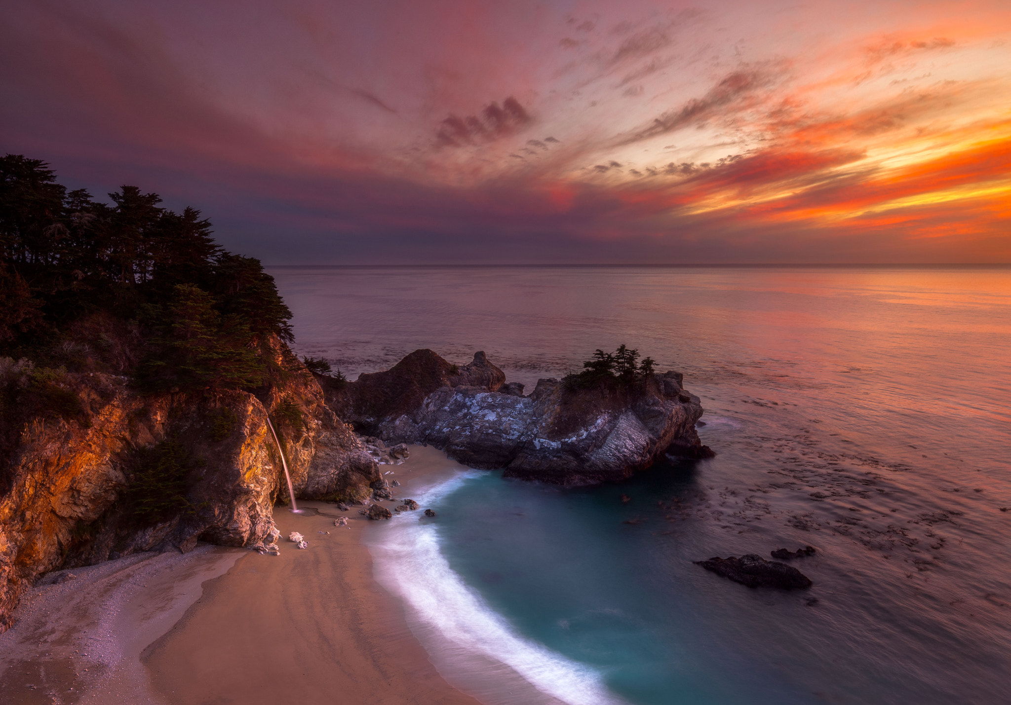 Wallpapers McWay Falls Big Sur CaliforniaJulia on the desktop