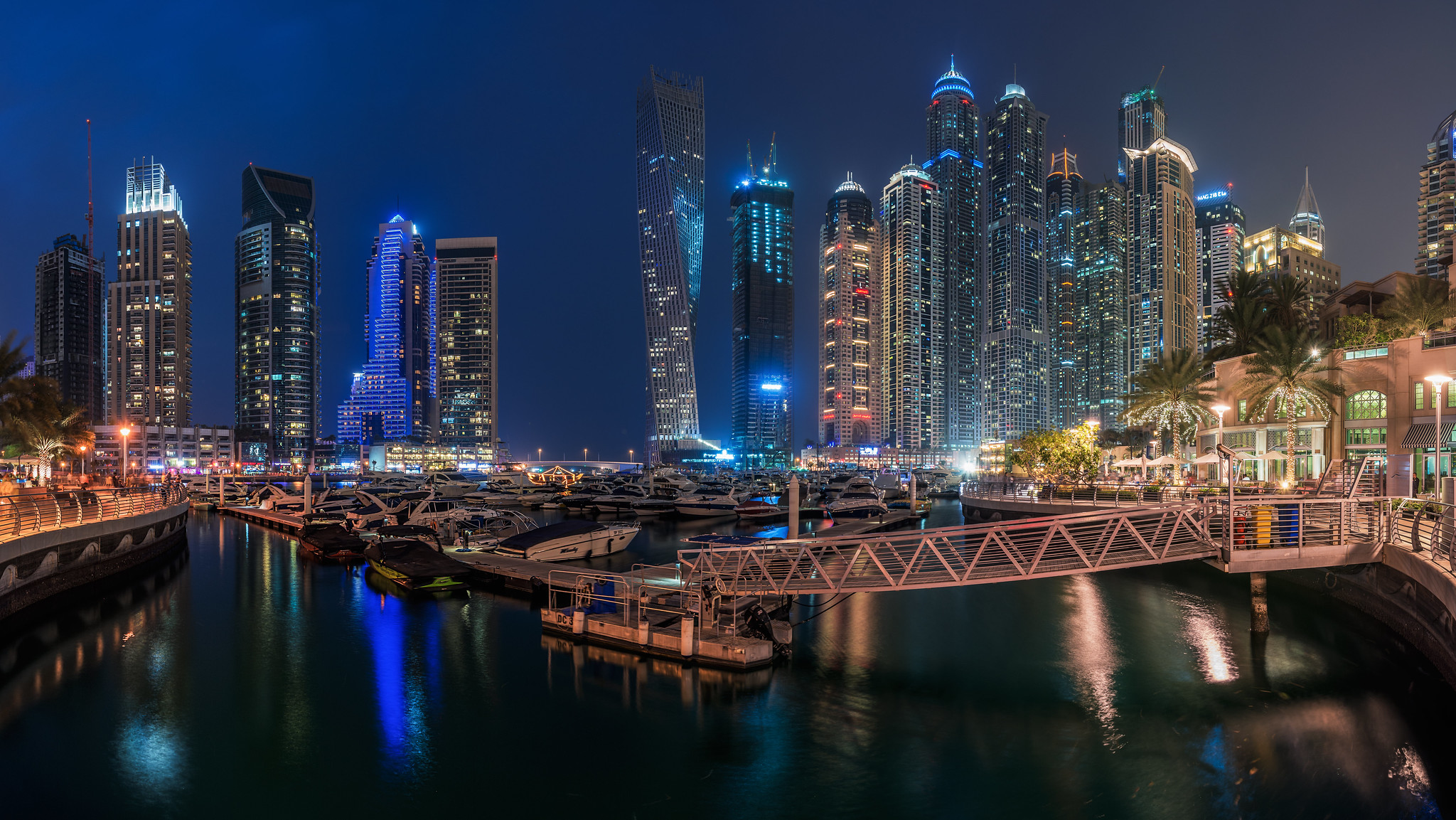 Wallpapers city night city Dubai on the desktop