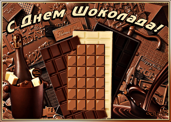 Free postcard Happy sweet chocolate day